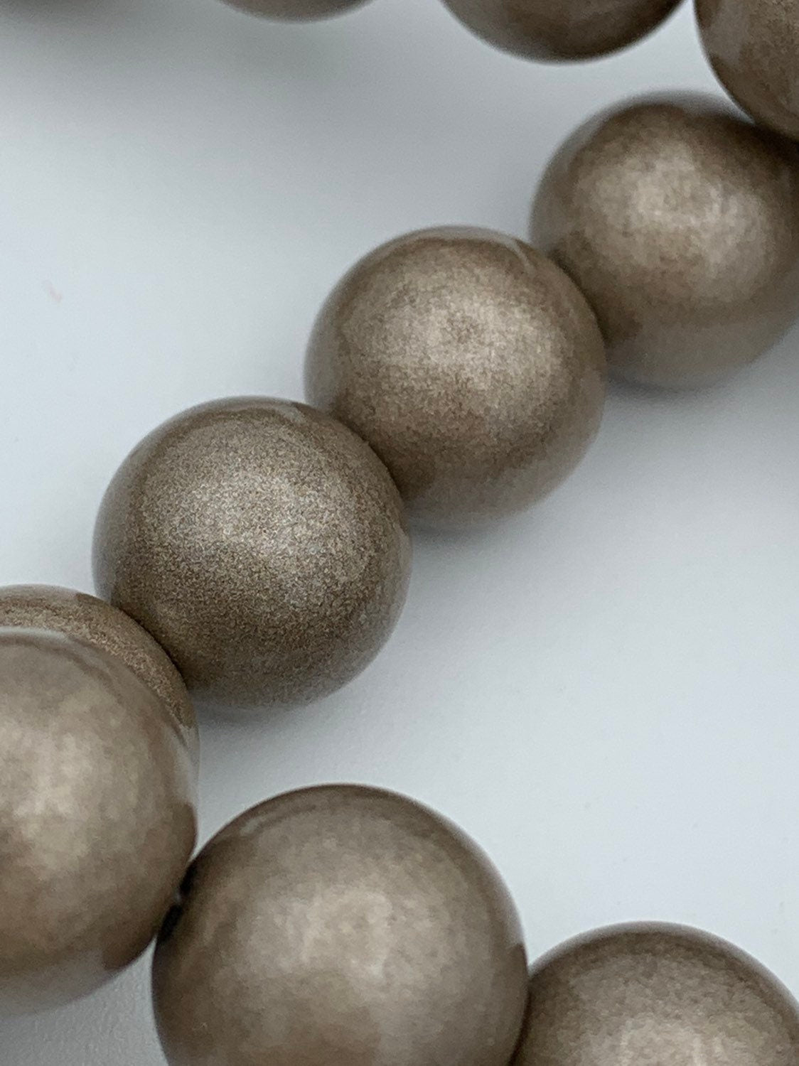 1Strand 12mm Shimmering Brown Accent Glass Beads,Coffee Round Glass Prayer Beads,Rosary Beads, Mala Beads,Spacer Beads for DIY Craft, 153