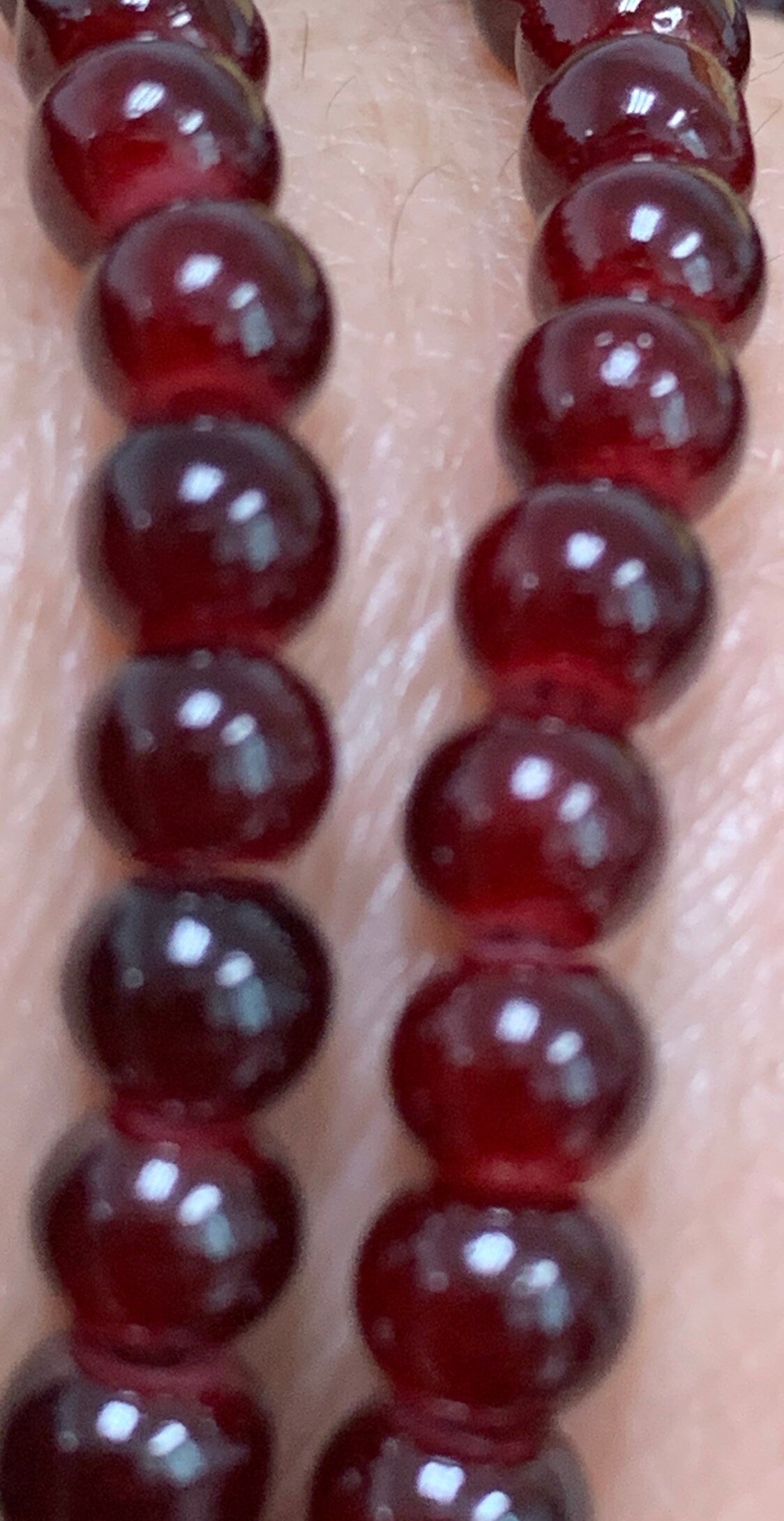 1 Strand8.5mm Maroon Round Glass Beads, Round Glass Beads, Prayer Beads,Rosary Beads, Mala Beads,Spacer Beads for DIY Craft, 178