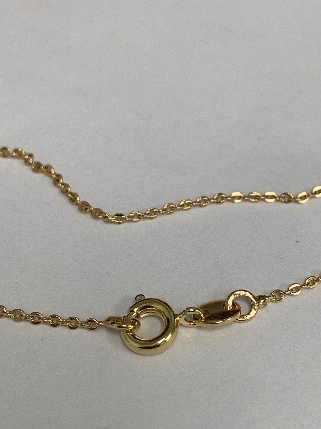 1pc 17.5'' Ready to Use Gold Rolo Necklace Chain, Layering Rolo Chain Dainty Necklace, For Pendant Charm Necklace Making, 923