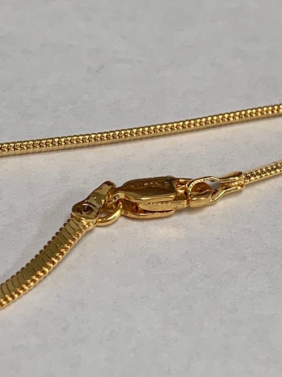 1pc 17.7'' Ready to Use 24K Gold Cocoon Necklace Chain, Layer Snake Chain Dainty Necklace, For Pendant Charm Necklace Making, 985