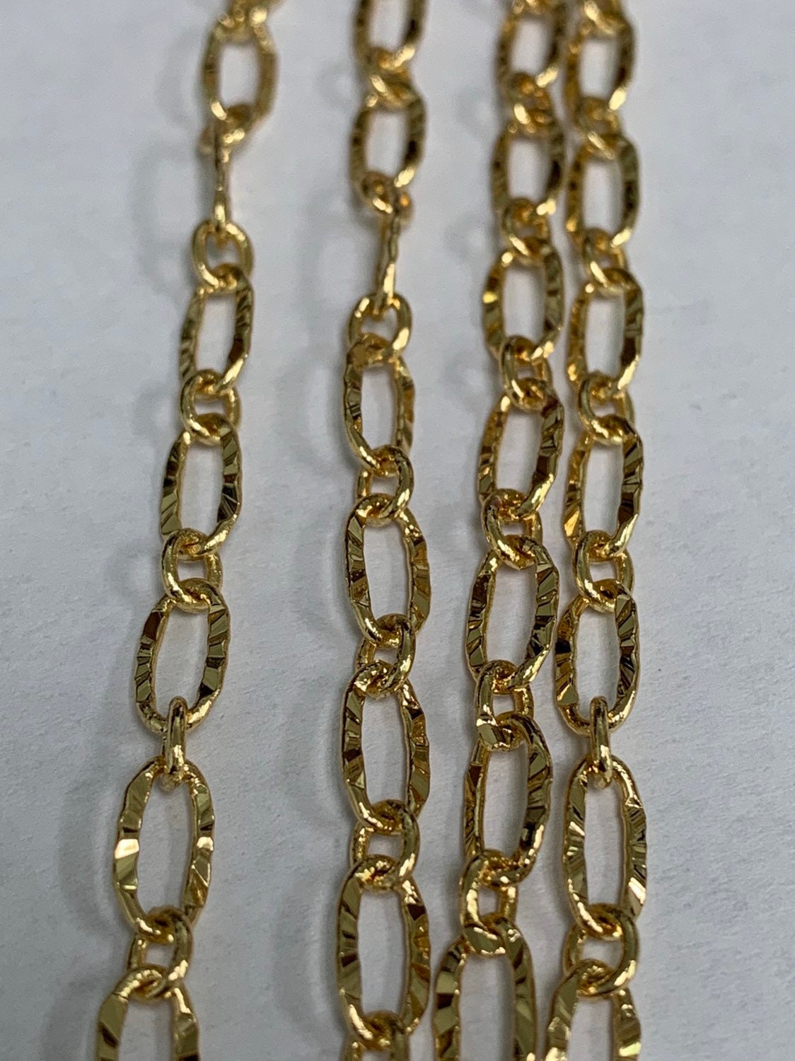 Limited Quantity 1pc 29.5"+2" extender Ready to Use 14K Gold Rolo Chain, paperclip Chain Necklace, For Pendant Charm Necklace, 0009