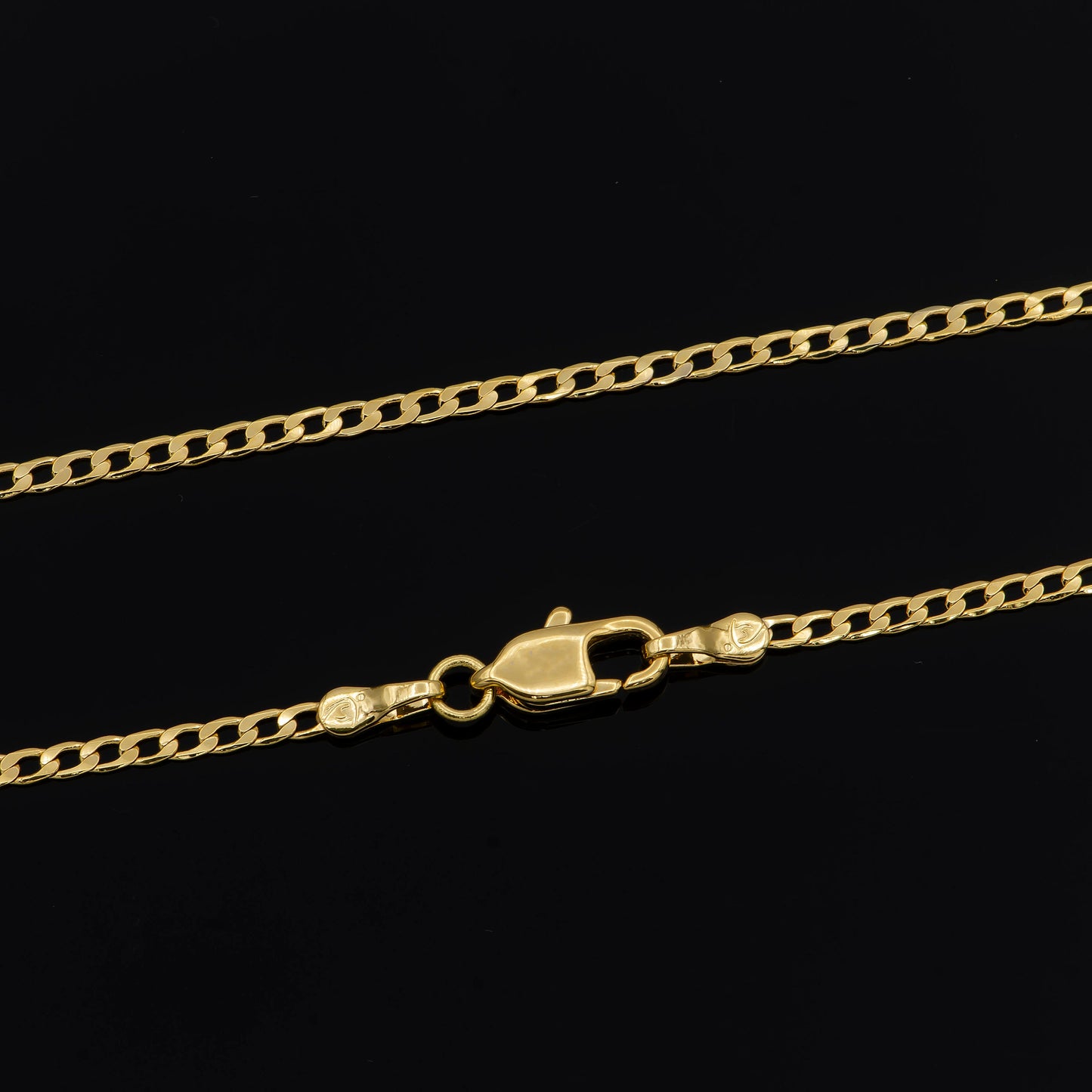 1pc 23.9'' Ready to Use 24K Gold Cuban Curb Necklace Chain,Layering Curb Chain Dainty Necklace, For Pendant Charm Necklace,933