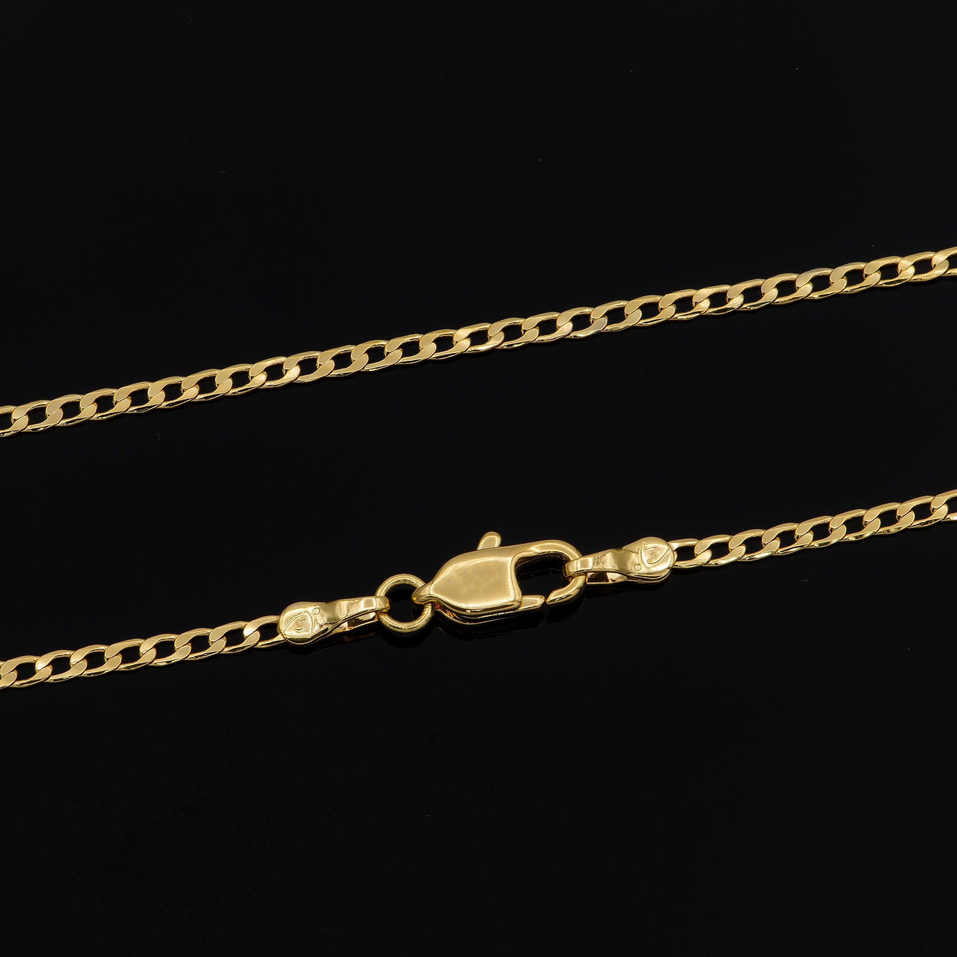 1pc 23.9'' Ready to Use 24K Gold Cuban Curb Necklace Chain,Layering Curb Chain Dainty Necklace, For Pendant Charm Necklace,933