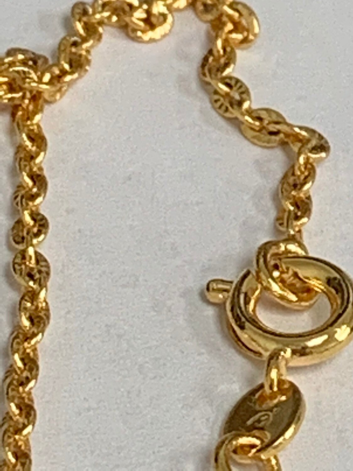 17.5'' Ready to Use 24K Sunburst Goldplated Rolo Necklace Chain,Layering Rolo Chain Unique Necklace, For Pendant Charm Necklace Making, 14