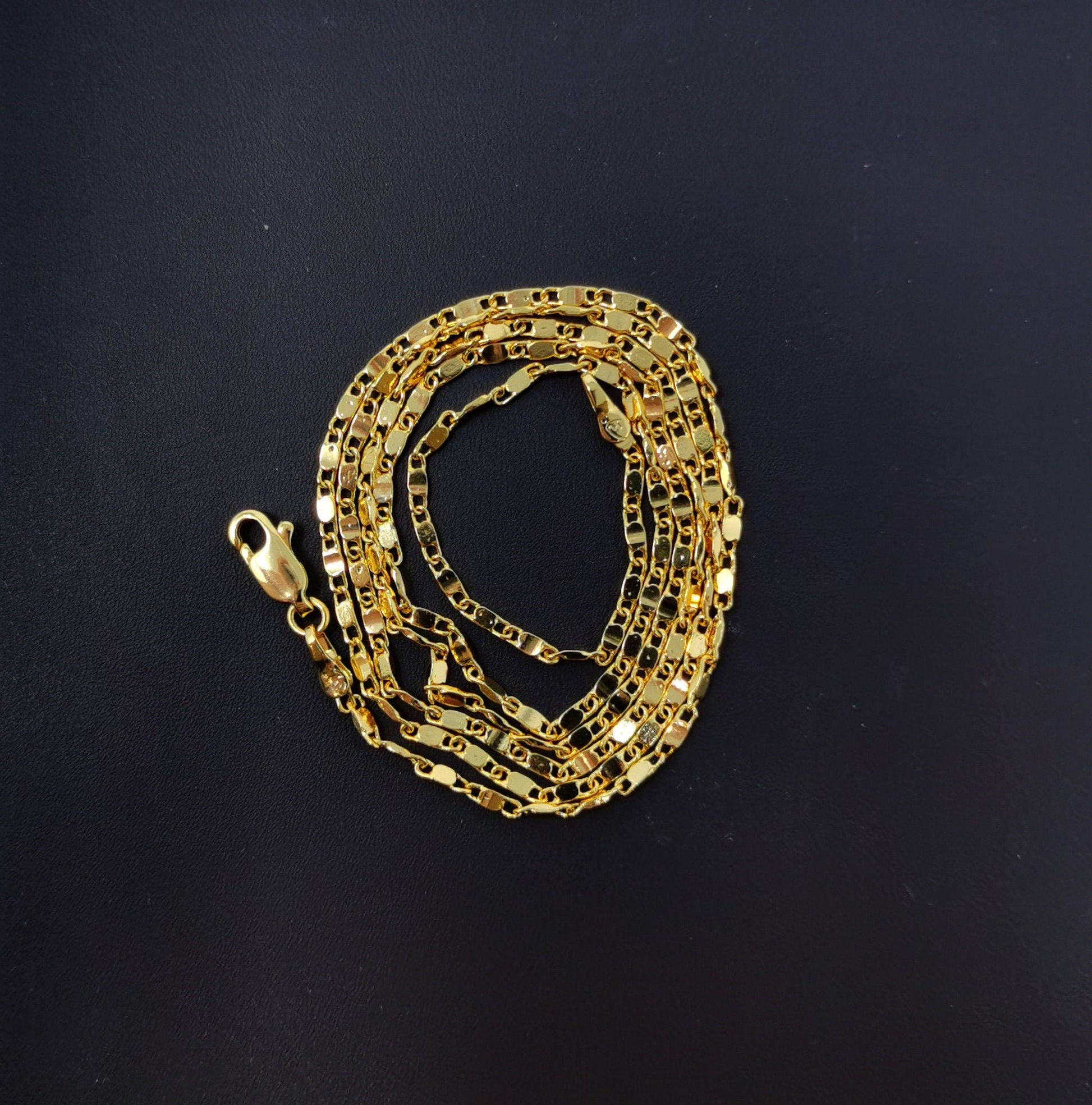 1pc 17.8' Ready to Use 24KGold Unique Necklace Chain,Layering Sunburst Chain Dainty Necklace, Perfect for Pendant Charm Necklace, 981
