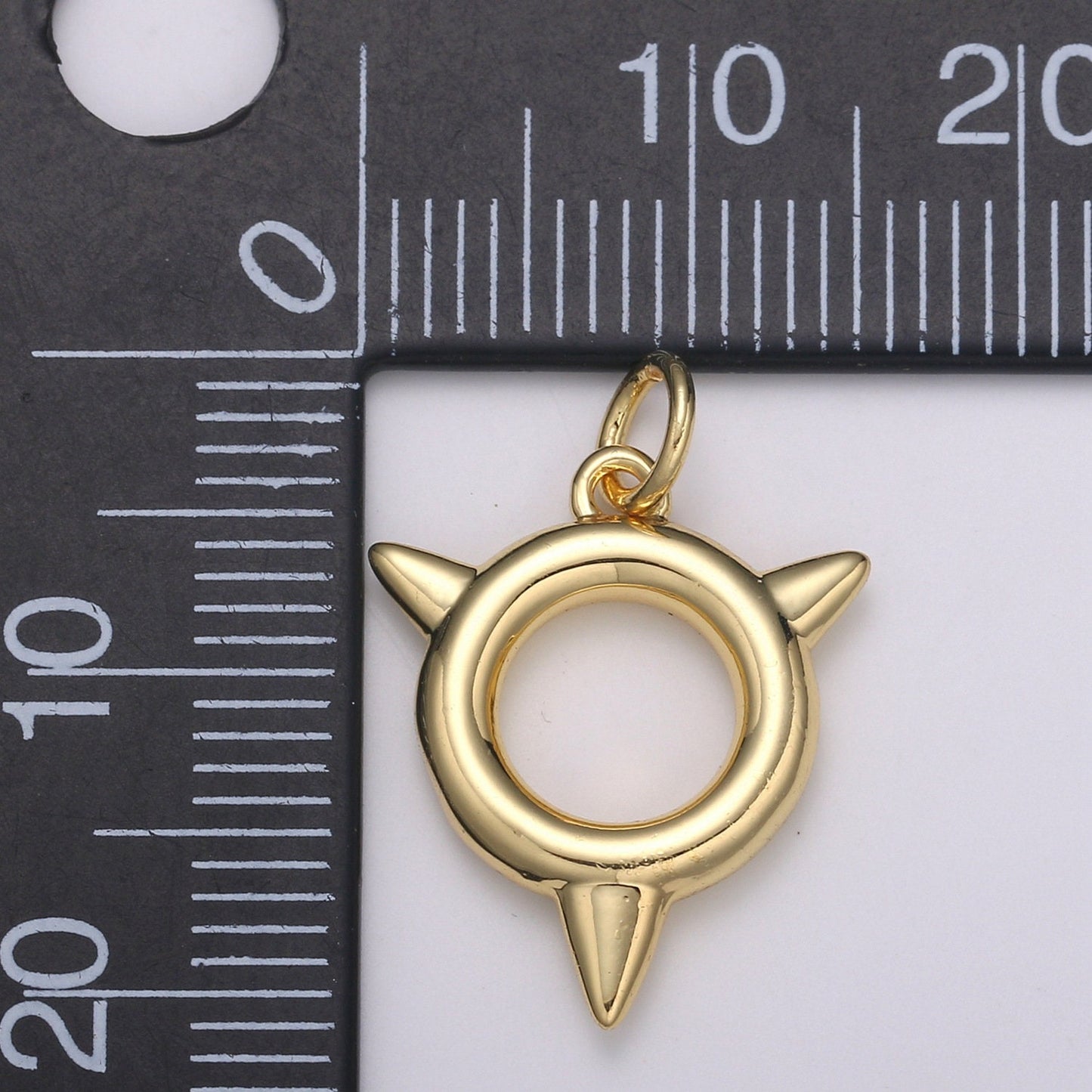 Spike Charm, 24K Bouy Pendant 23X7mm Mobility Jewelry Outdoor Activity Inspired, Metro Style Design, E-191