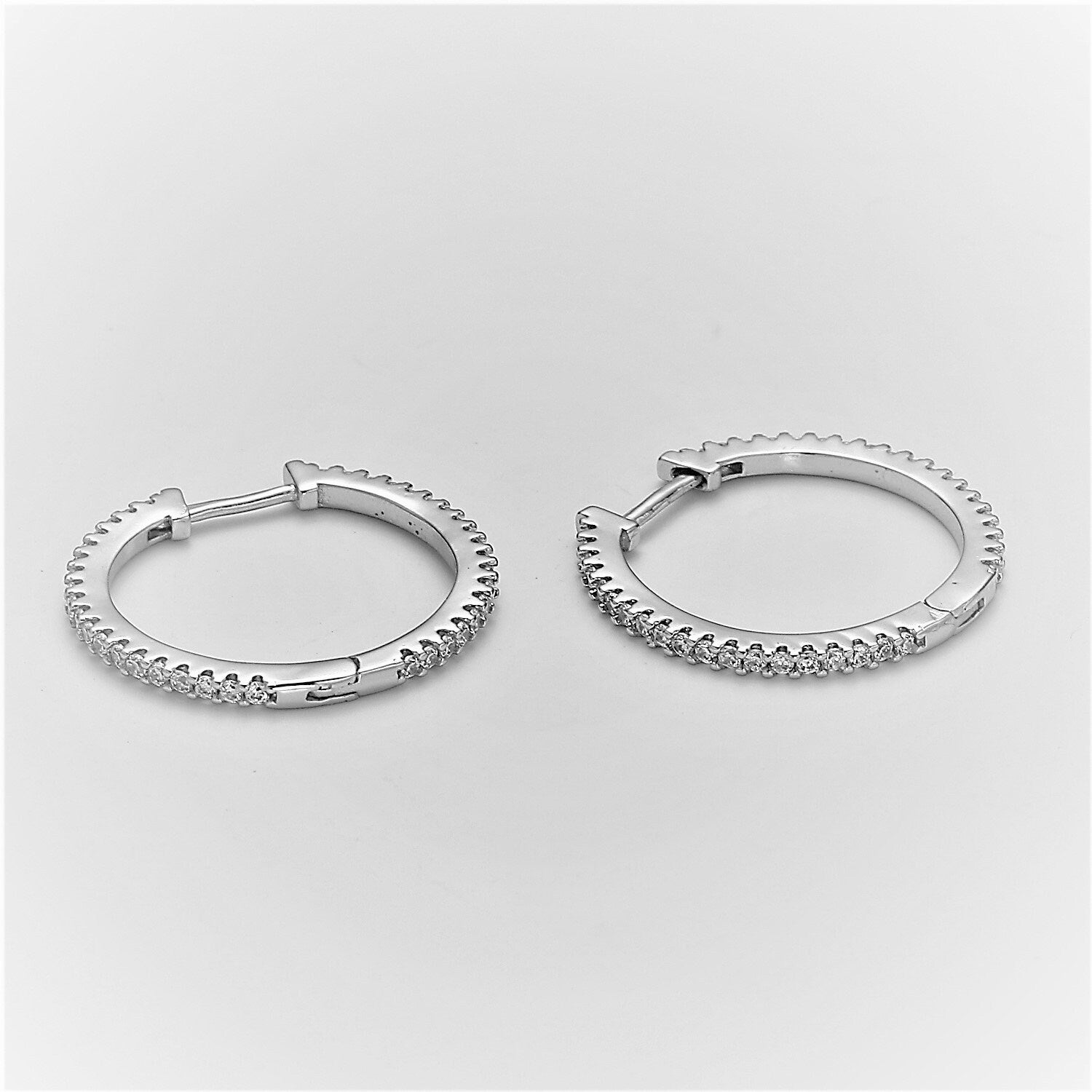 Dainty Mini Ear Huggies - 14k Gold CZ Earring | Small Hoops Huggies | Minimalist Jewelry| Cartilage Hoops | Helix Hoops, earring-1200