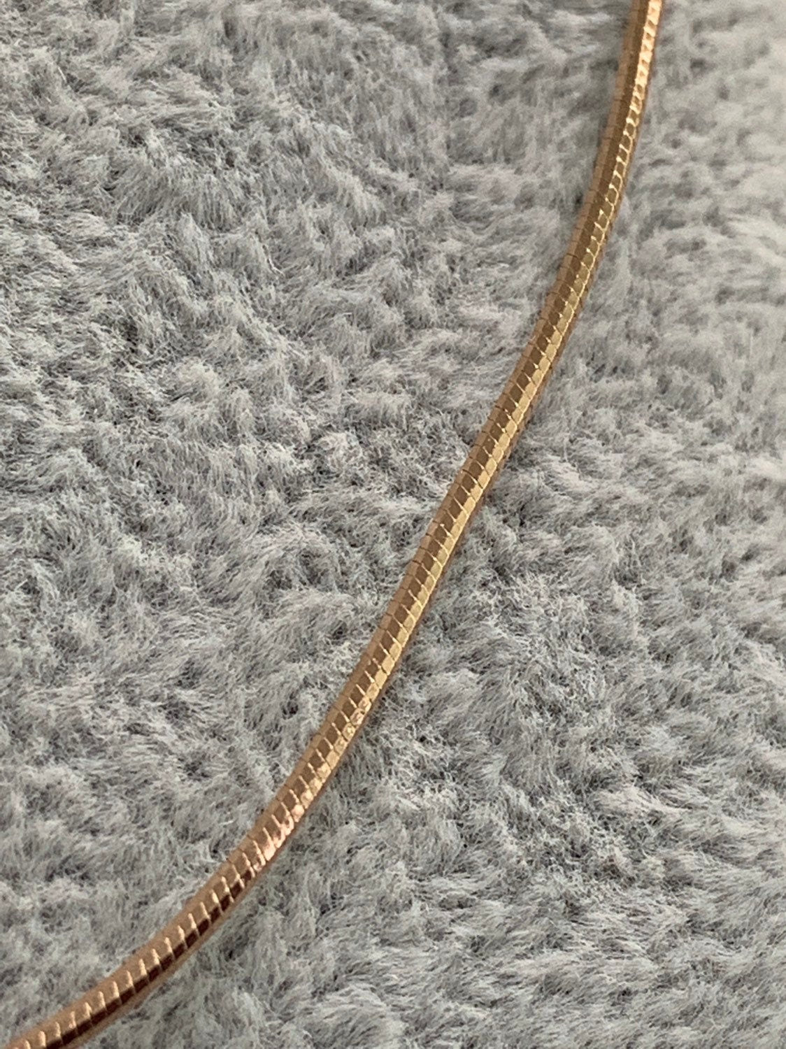 1pc 24.5'' Ready to Use 18K Gold Cocoon Necklace Chain, Layer Snake Chain Dainty Necklace, For Pendant Charm Necklace Making, 43