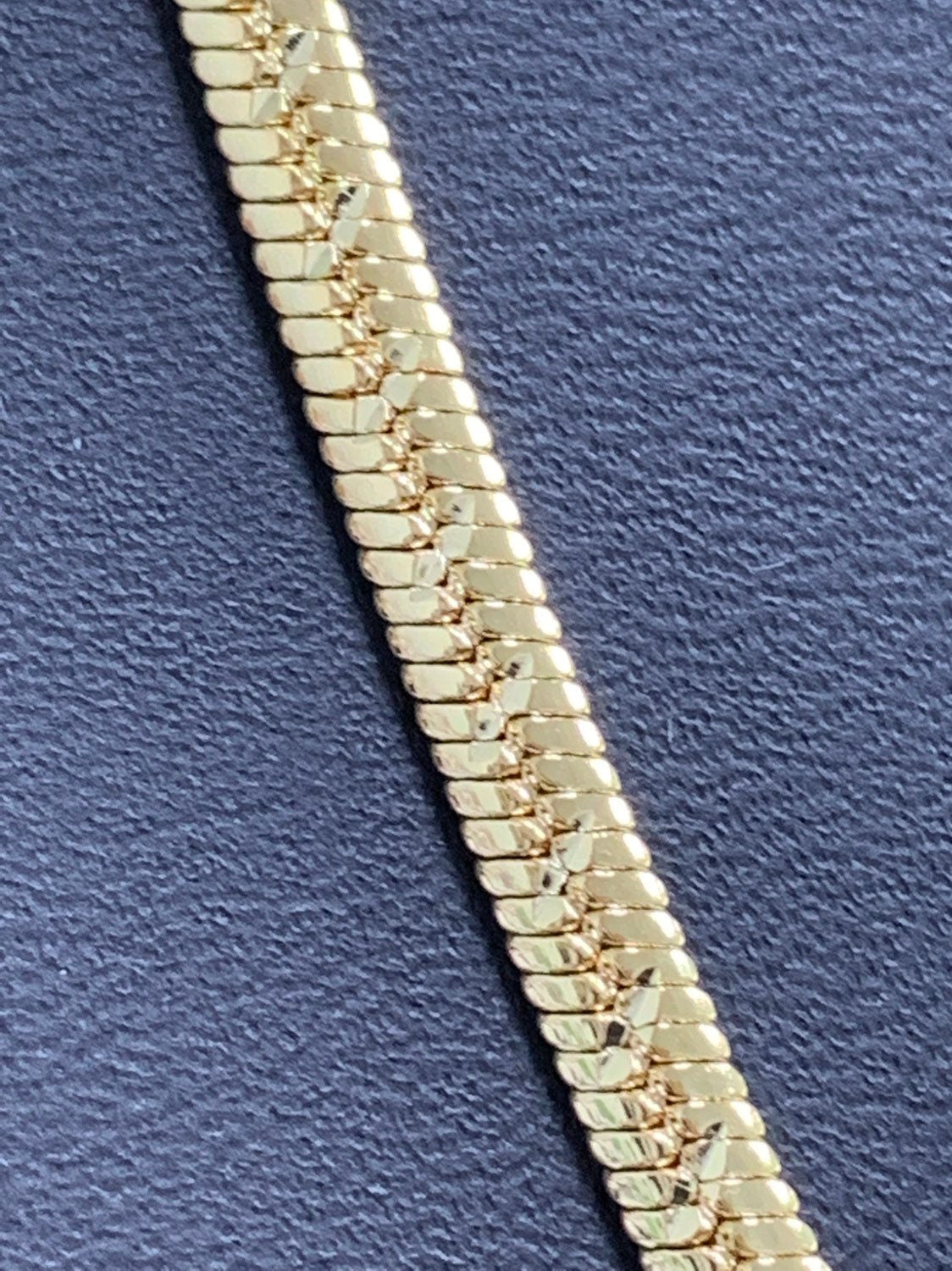 1pc 19.5'' Ready to Use 24K Gold Cocoon Necklace Chain, Bold Layer Snake Chain Necklace, For Pendant Charm Necklace Making, 158