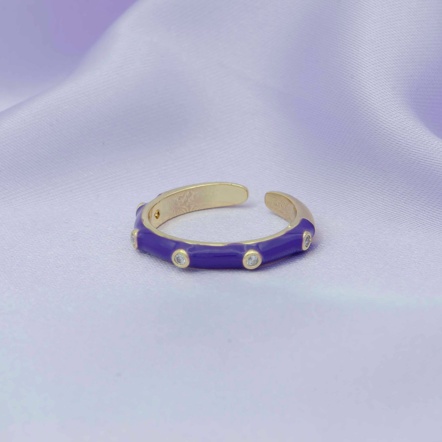Colorful Enamel Ring | Black Pink Green White Neon Ring Enamel Band Multi Color Ring | Summer Trend Stacking Ring Open Ring Adjust R287-294