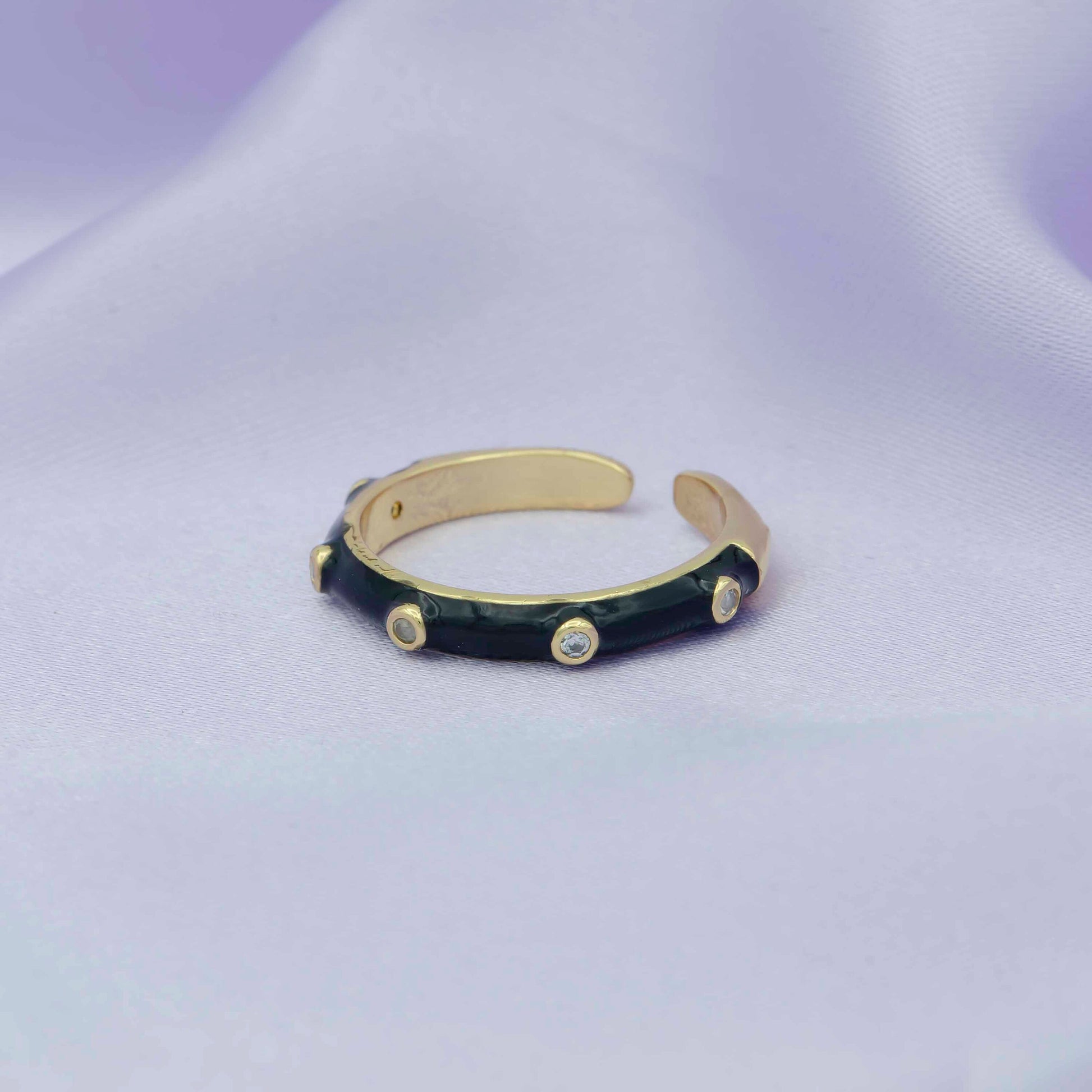 Colorful Enamel Ring | Black Pink Green White Neon Ring Enamel Band Multi Color Ring | Summer Trend Stacking Ring Open Ring Adjust R287-294