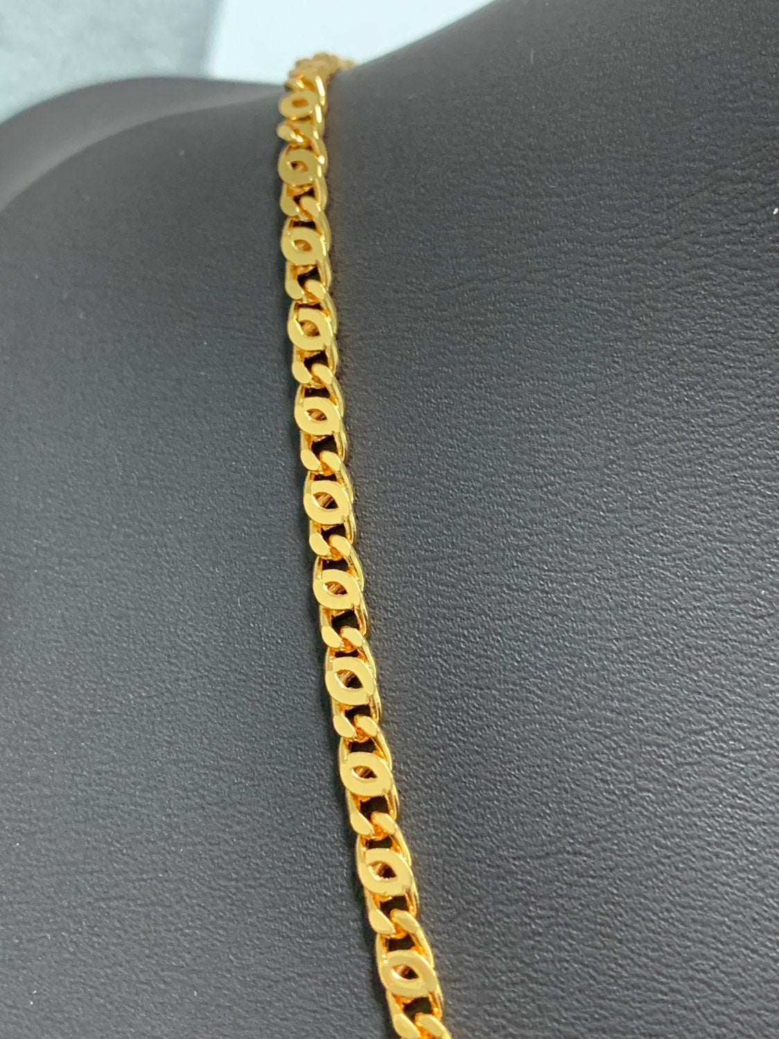 1pc 21.5'' Ready to Use Gold Spinga Necklace Chain, Layering Unique Chain Bold Necklace, Perfect for Pendant Charm Necklace, 201