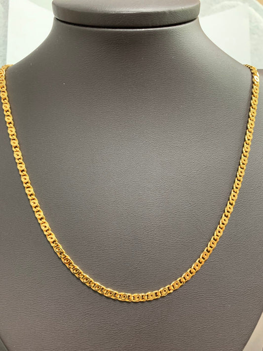 1pc 19.8'' Ready to Use Gold Spinga Necklace Chain, Layering Unique Chain Bold Necklace, Perfect for Pendant Charm Necklace, 874