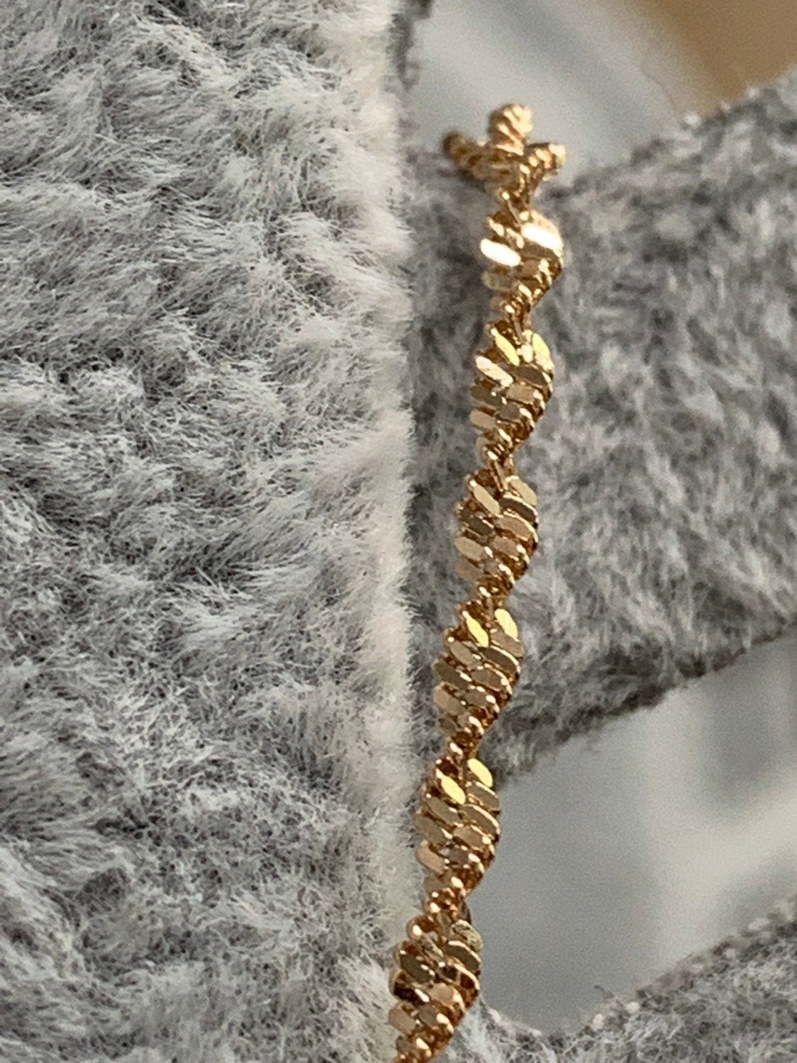 1pc 21'' Ready to Use Gold Singapore Necklace Chain, Layer Singapore Chain Dainty Necklace, For Pendant Charm Necklace Making,40