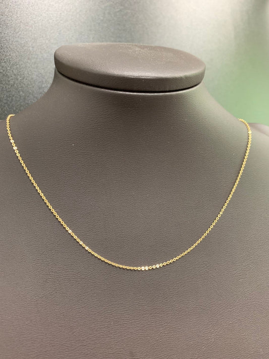 1pc 17.5'' Ready to Use Gold Rolo Necklace Chain, Layering Rolo Chain Dainty Necklace, For Pendant Charm Necklace Making, 240