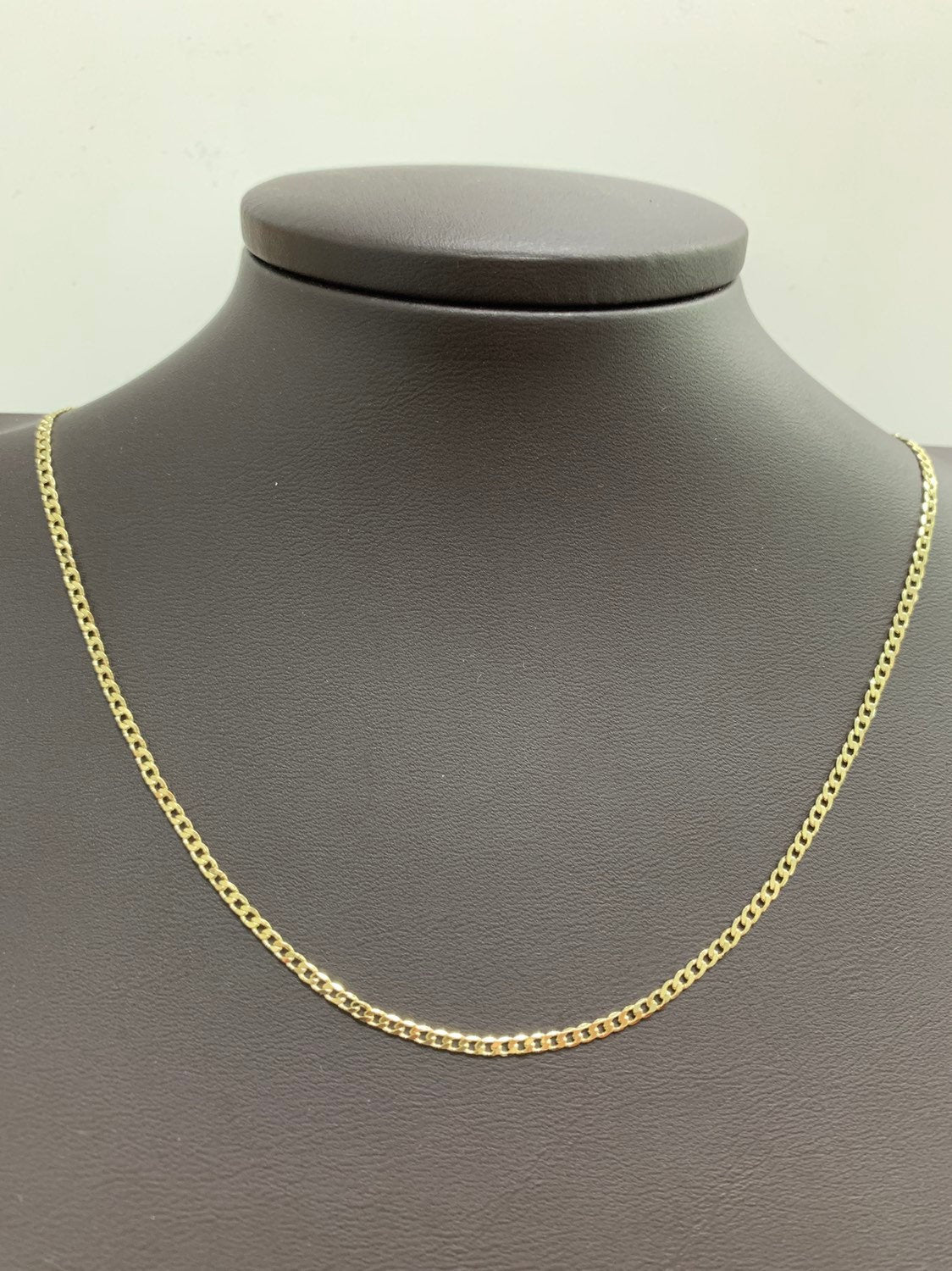 1pc17.7'' Ready to Use Gold Cuban Curb Necklace Chain, Layering Curb Chain Dainty Necklace, For Necklace Making, WA216