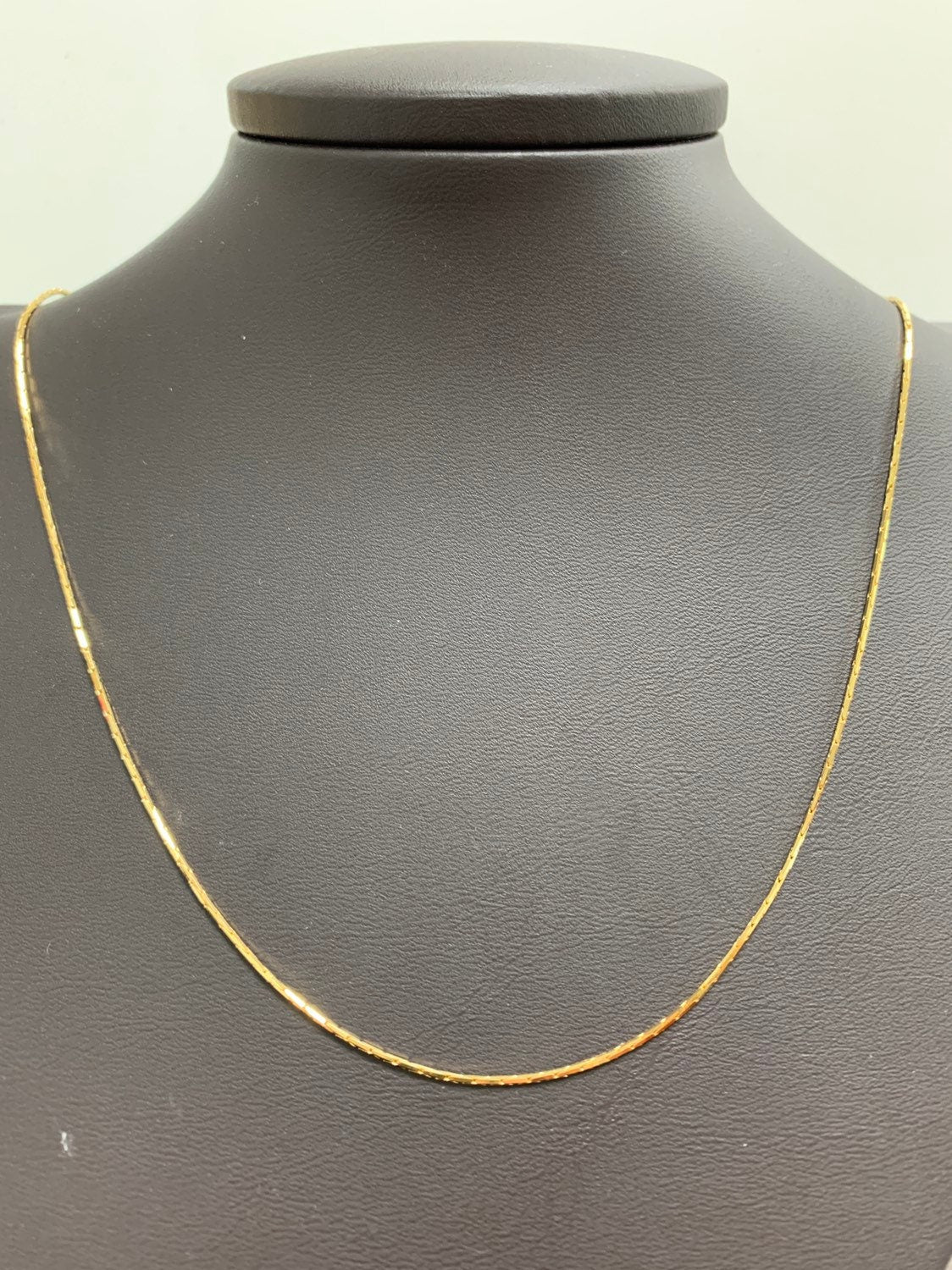 1pc 23.5'' Ready to Use Gold Wheat Necklace Chain, Layer Fox Tail Chain Dainty Necklace, For Pendant Charm Necklace Making, 287