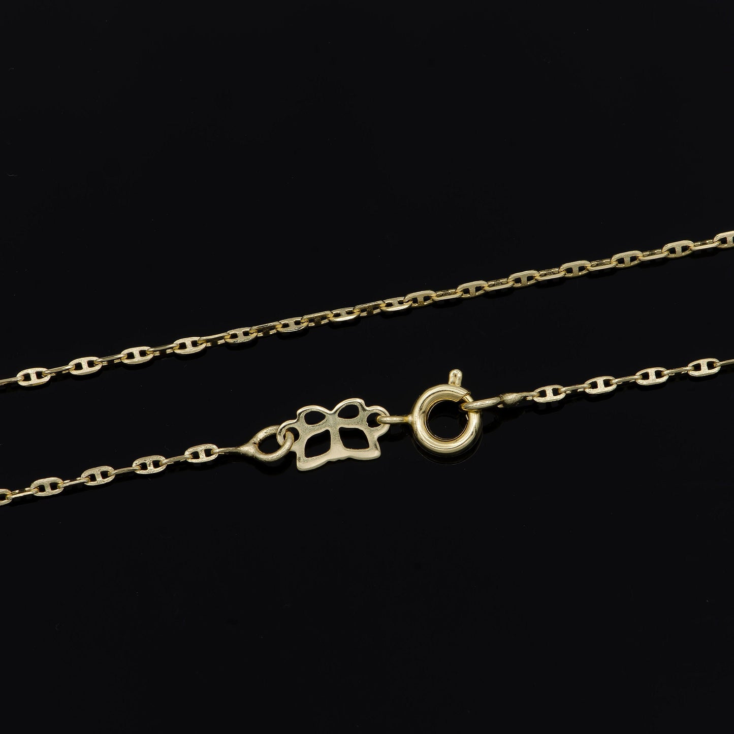 1pc 23'' Ready to Use 14K Gold Anchor Necklace Chain, Layering Mariner Chain Dainty Necklace,For Pendant Charm Necklace Making,77