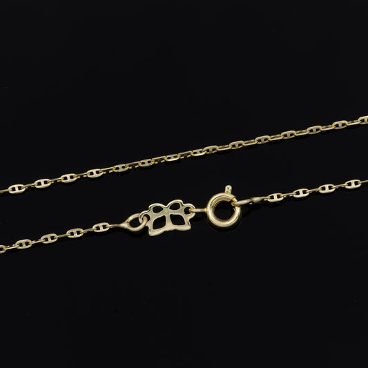 1pc 23'' Ready to Use 14K Gold Anchor Necklace Chain, Layering Mariner Chain Dainty Necklace,For Pendant Charm Necklace Making,77