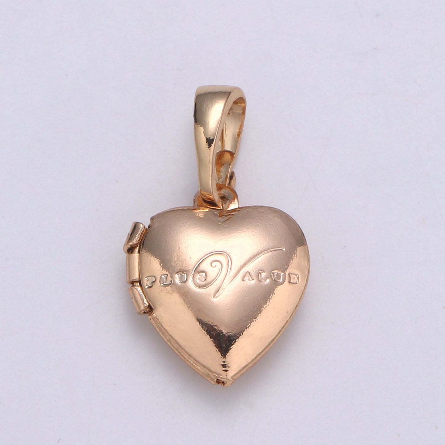 French heart locket, Rose Gold Filled heart pendant, lovely heart locket Necklace love locket Jewelry making supply H-126