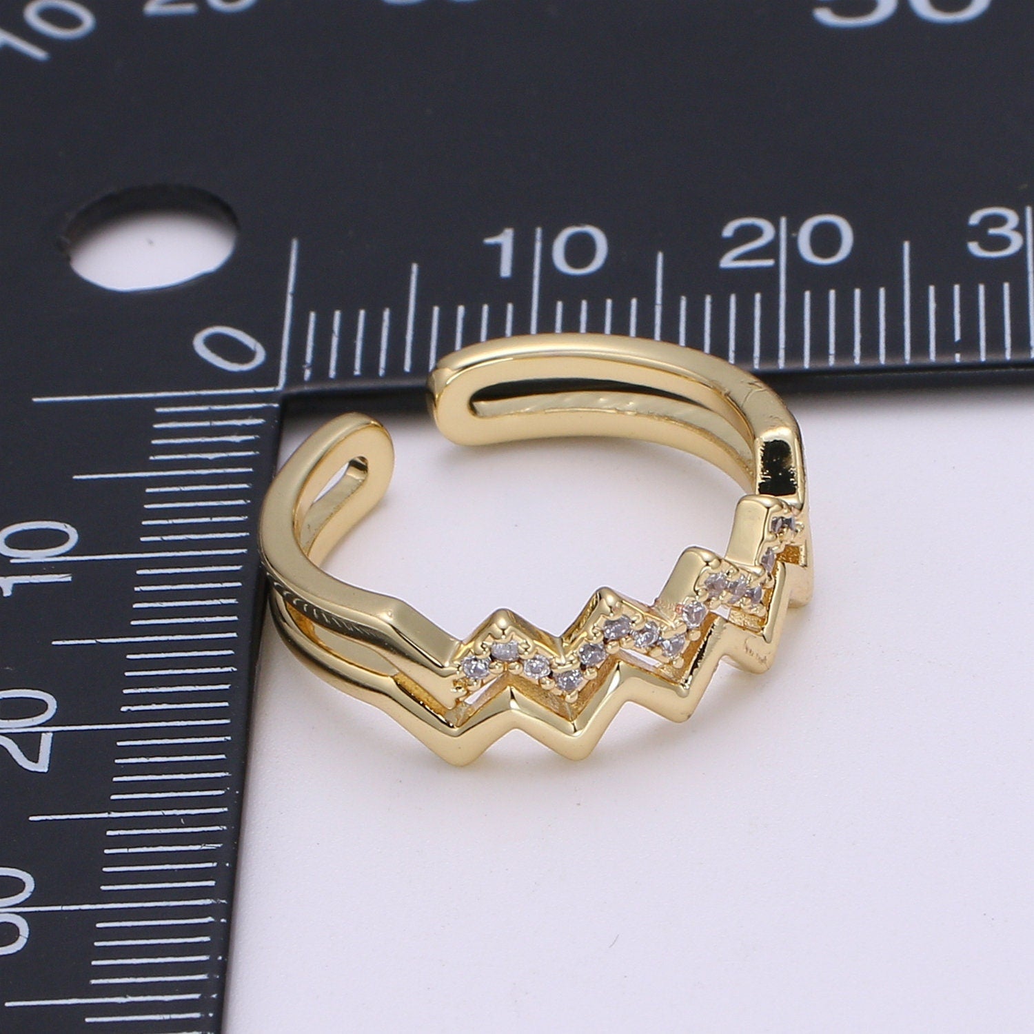 14k Gold Double Band Chevron V Stackable Wedding Band, Simple Promise Ring, Bridal Gold Double V Band, Minimalist Gift for Her