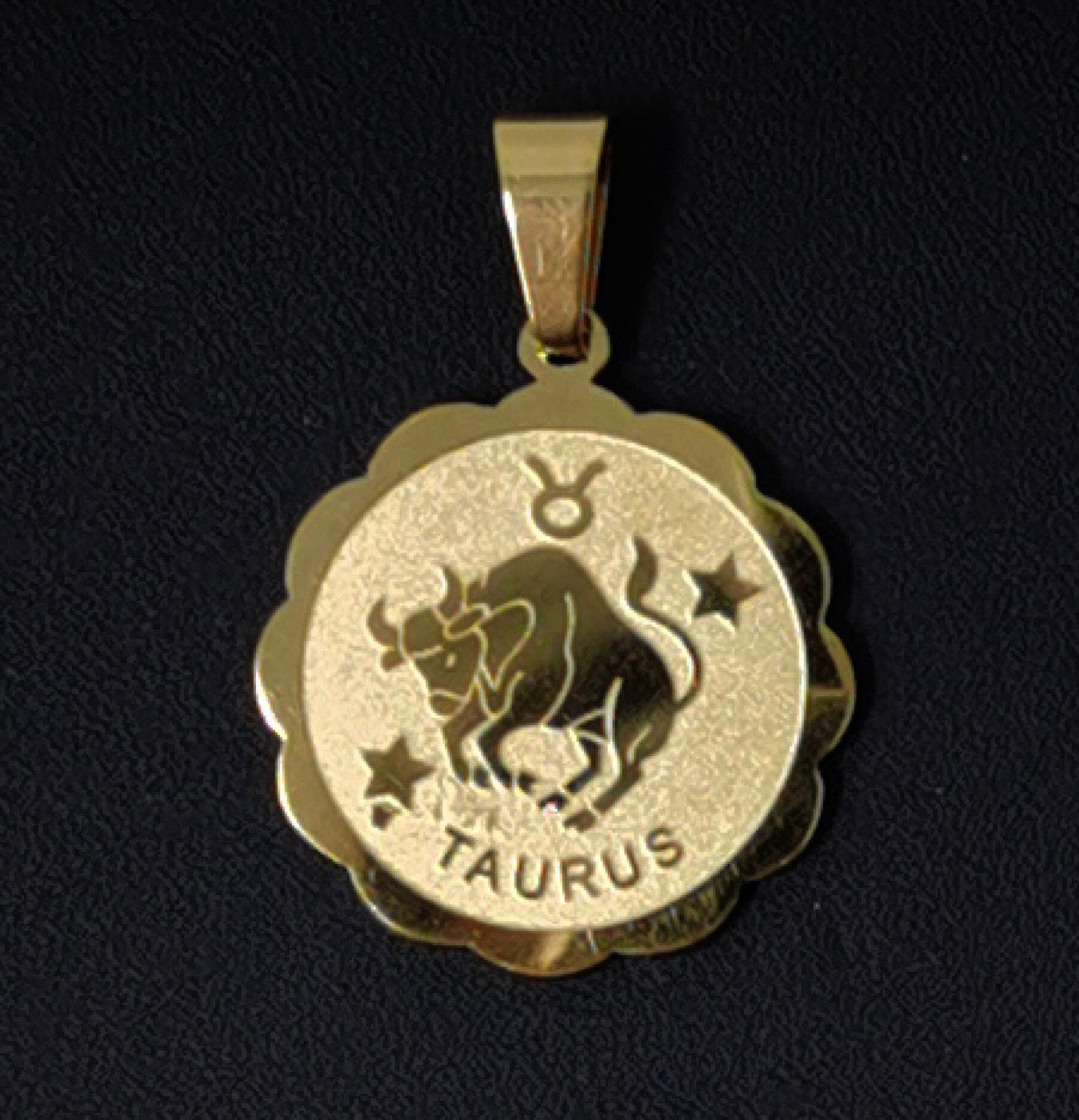 1x Zodiac Charm • Gold Stainless Steel • Astrology Zodiac Symbol Charms • Simple • 22mm diameter Round Coin Pendant for Horoscope Necklace,