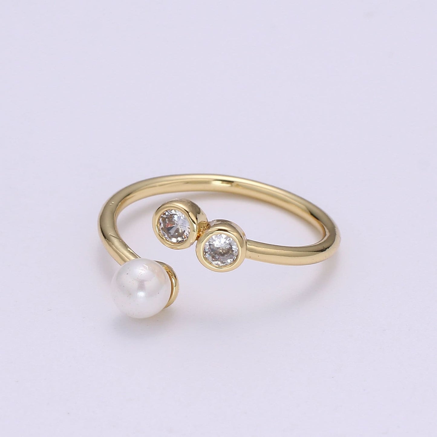 Dainty Pearl Ring,Gold Pearl Ring,Minimalist Ring,Pearl Bead Ring,Stackable Rings Gold, Shell Pearl Ring,Pearl Rings For Women
