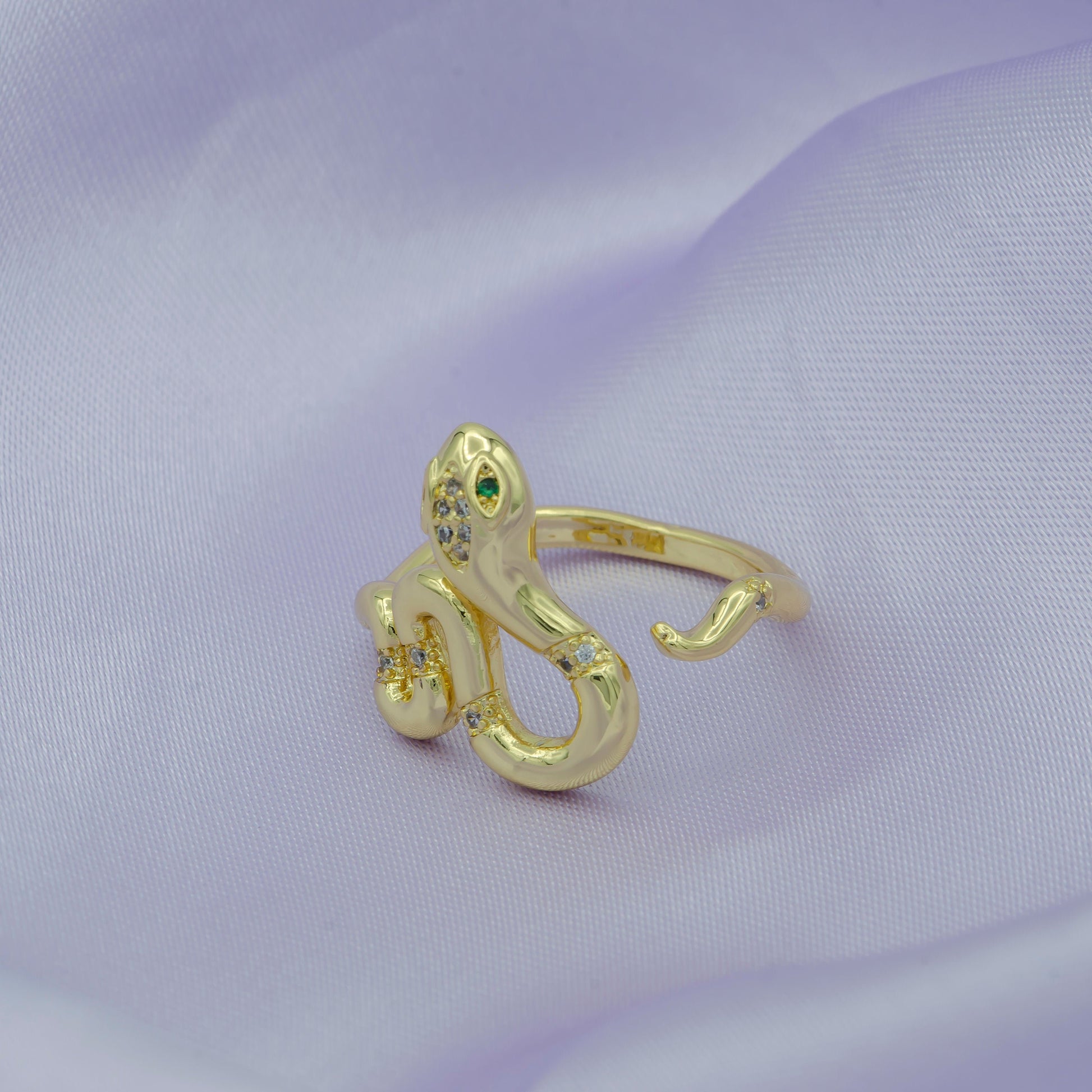 Gold snake ring, serpent ring, Statement ring, Gold Open Adjustable Snake Ring, Gold ring, Dainty ring, Stackable ring, minimalist ring R31