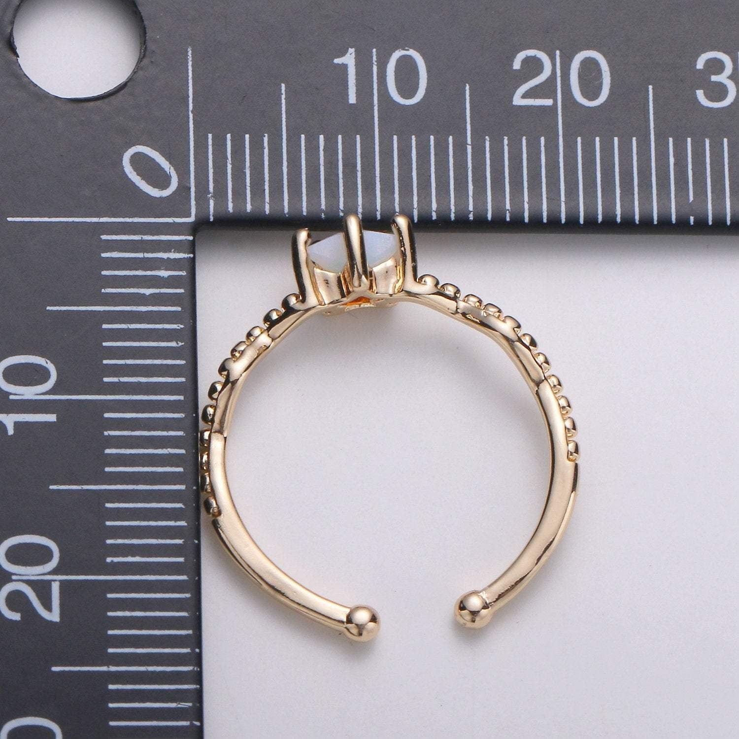 Dainty Star Ring Open Ring Cz Ring Minimalist Ring Adjustable Ring Gold Ring Stacking Ring Girlfriend Birthday Gift