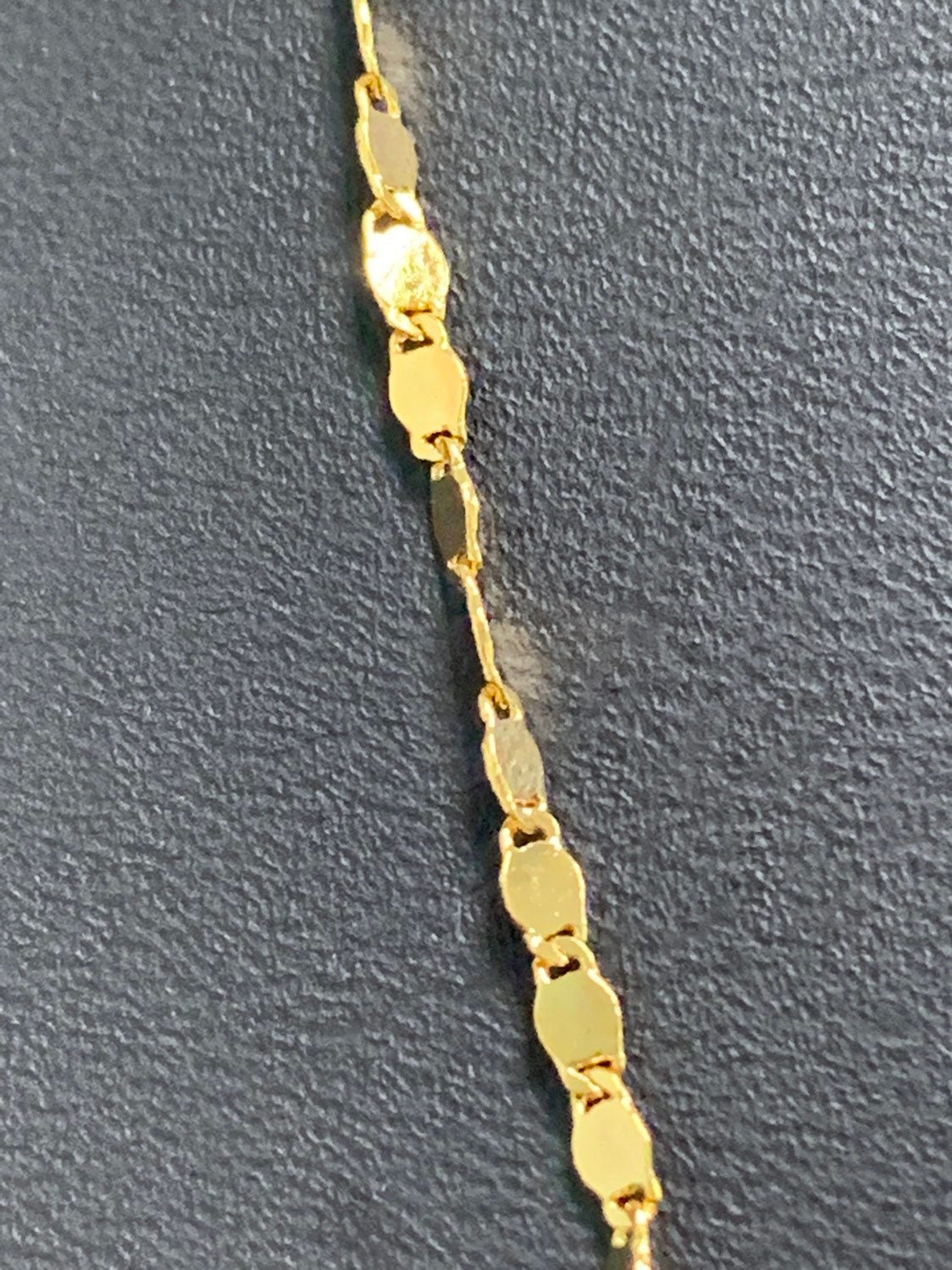 1pc 19.5'' Ready to Use 24K Gold Twisted Unique Necklace Chain, Layering Plate Lock Chain Dainty Necklace, Perfect for Pendant Necklace, 167