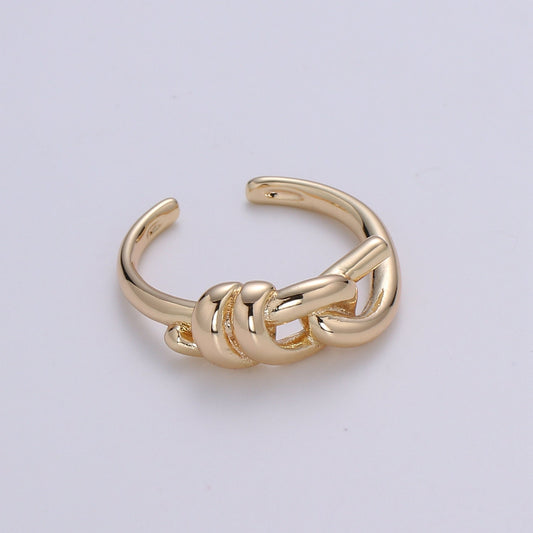 Gold Knot Ring, Tie The Knot Ring, Love Knot Ring, Dainty Gold Filled Knot Ring, Twisted Gold Minimalist Ring