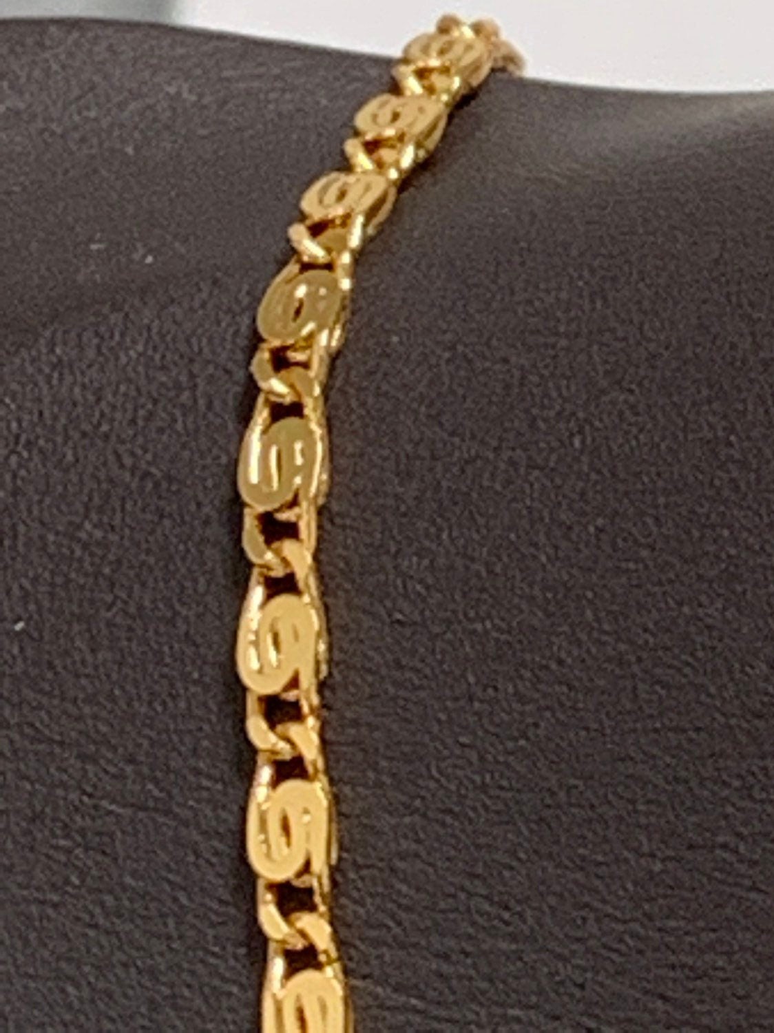 1pc 23.5'' Ready to Use Gold U Locked Necklace Chain, Layering Unique Chain Bold Necklace, Perfect for Pendant Charm Necklace, 189