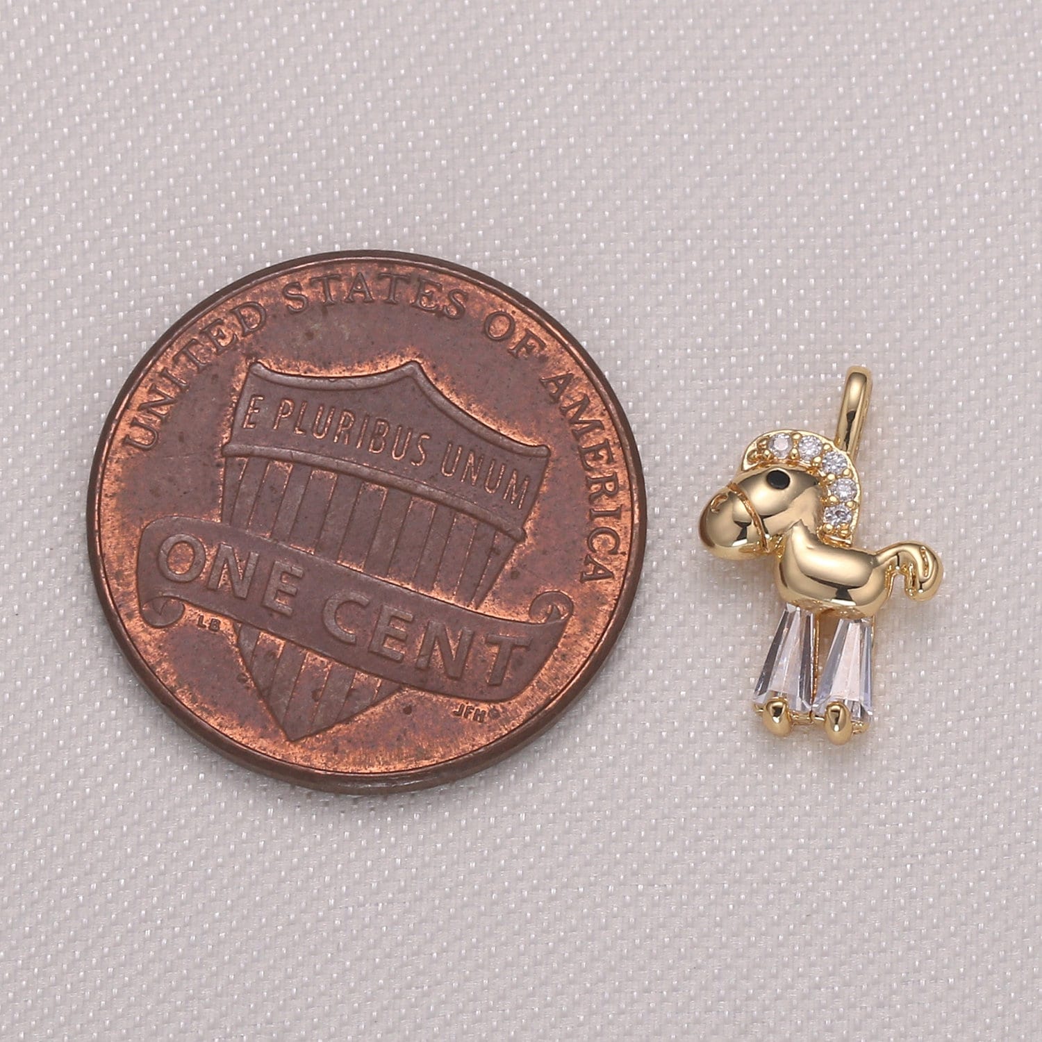 9X8mm Tiny Horse Charm Pendant, Pony Charm Necklace Bracelet Earring Charms, Animal Lover Kids Jewelry Gold Plated Pendant -933