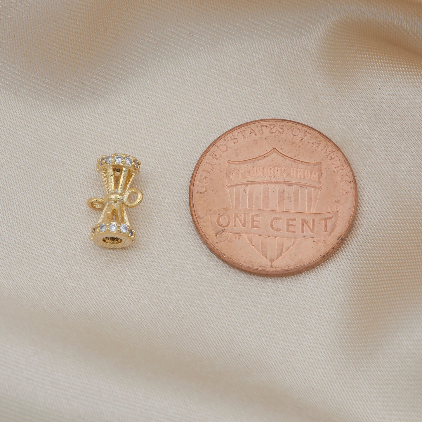 Dainty Beads Charm Connector for Beaded Bracelet Earring Pendant Tube Charms for Bracelet Necklace Earring Supply -160