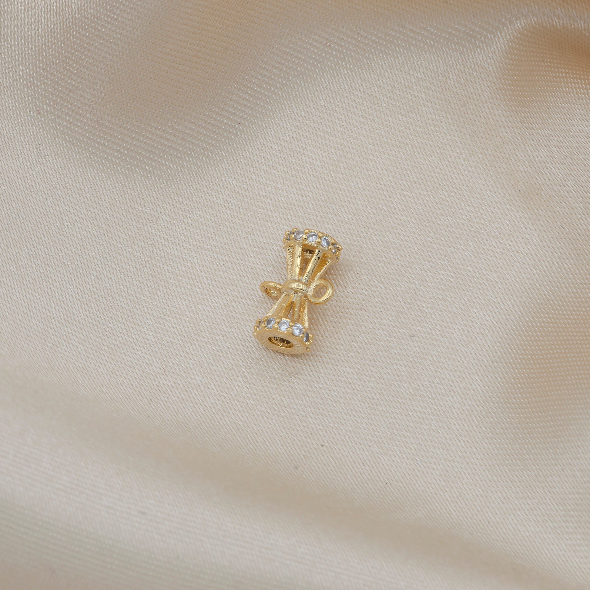 Dainty Beads Charm Connector for Beaded Bracelet Earring Pendant Tube Charms for Bracelet Necklace Earring Supply -160