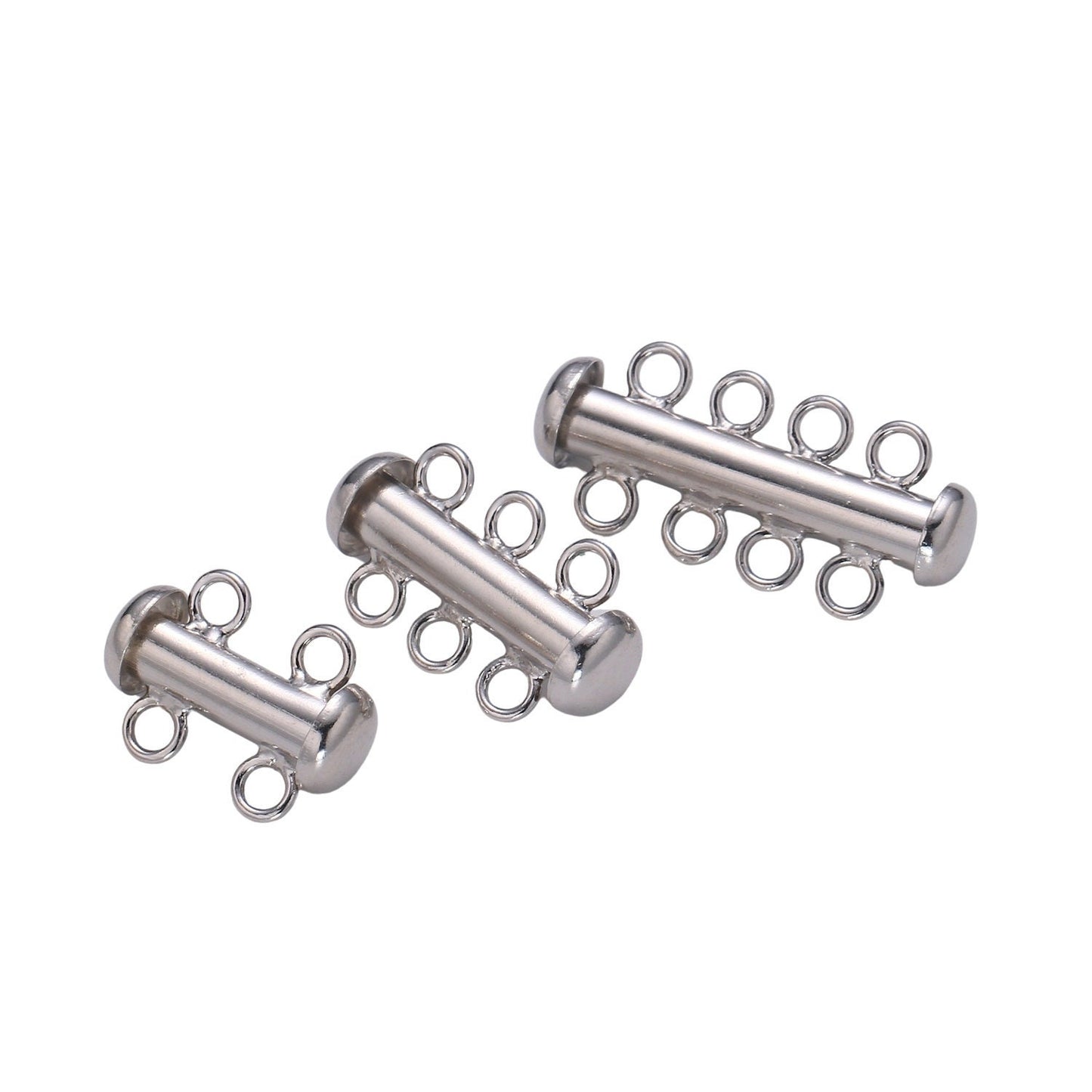 1 Pc 925 Sterling Silver Layered Necklace Spacer Multi strand Detangler Clasp for Layered Bracelet Necklace Jewelry Craft multi strand,230
