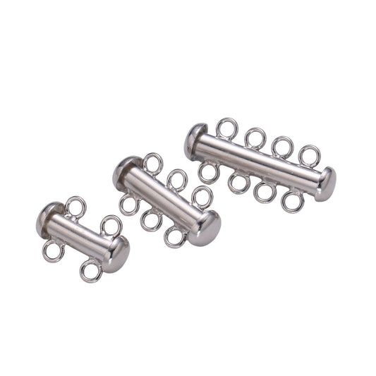 1 Pc 925 Sterling Silver Layered Necklace Spacer Multi strand Detangler Clasp for Layered Bracelet Necklace Jewelry Craft multi strand,230