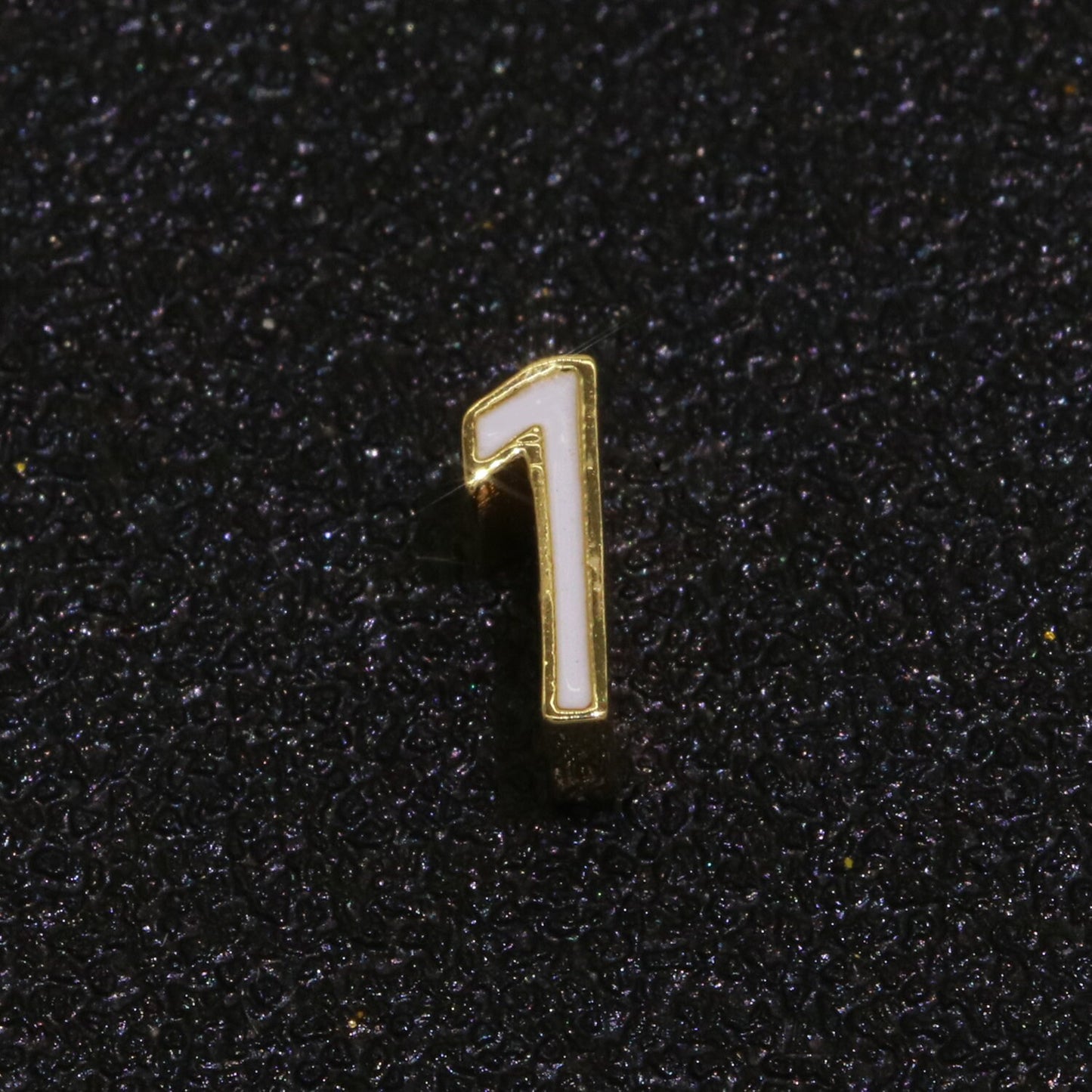 Gold Enamel Number Bead charm Personalized Beaded Colorful Bracelet Custom Year Age Beaded Bracelet for Jewelry Making Supply 8mm,10mm