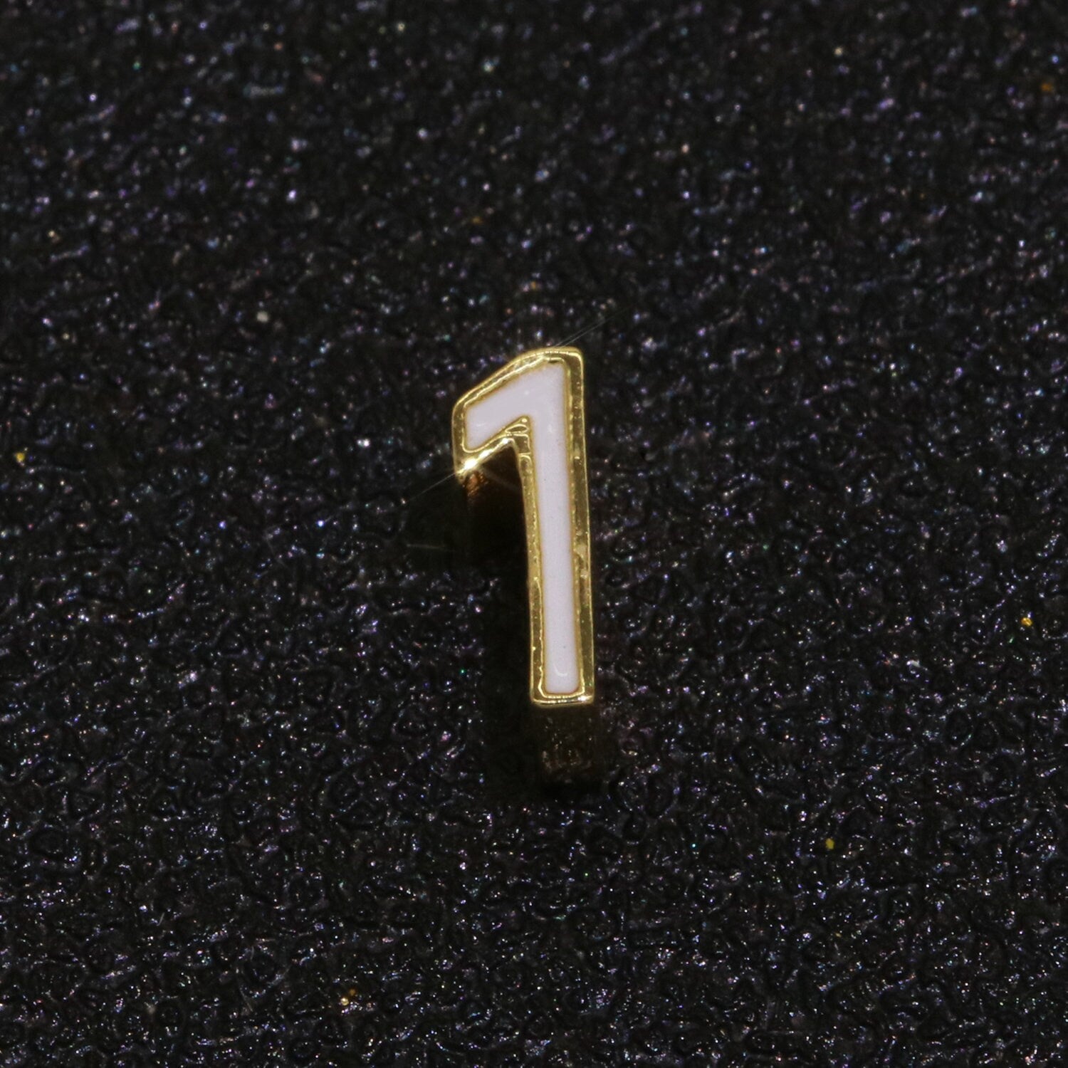 Gold Enamel Number Bead charm Personalized Beaded Colorful Bracelet Custom Year Age Beaded Bracelet for Jewelry Making Supply 8mm,10mm