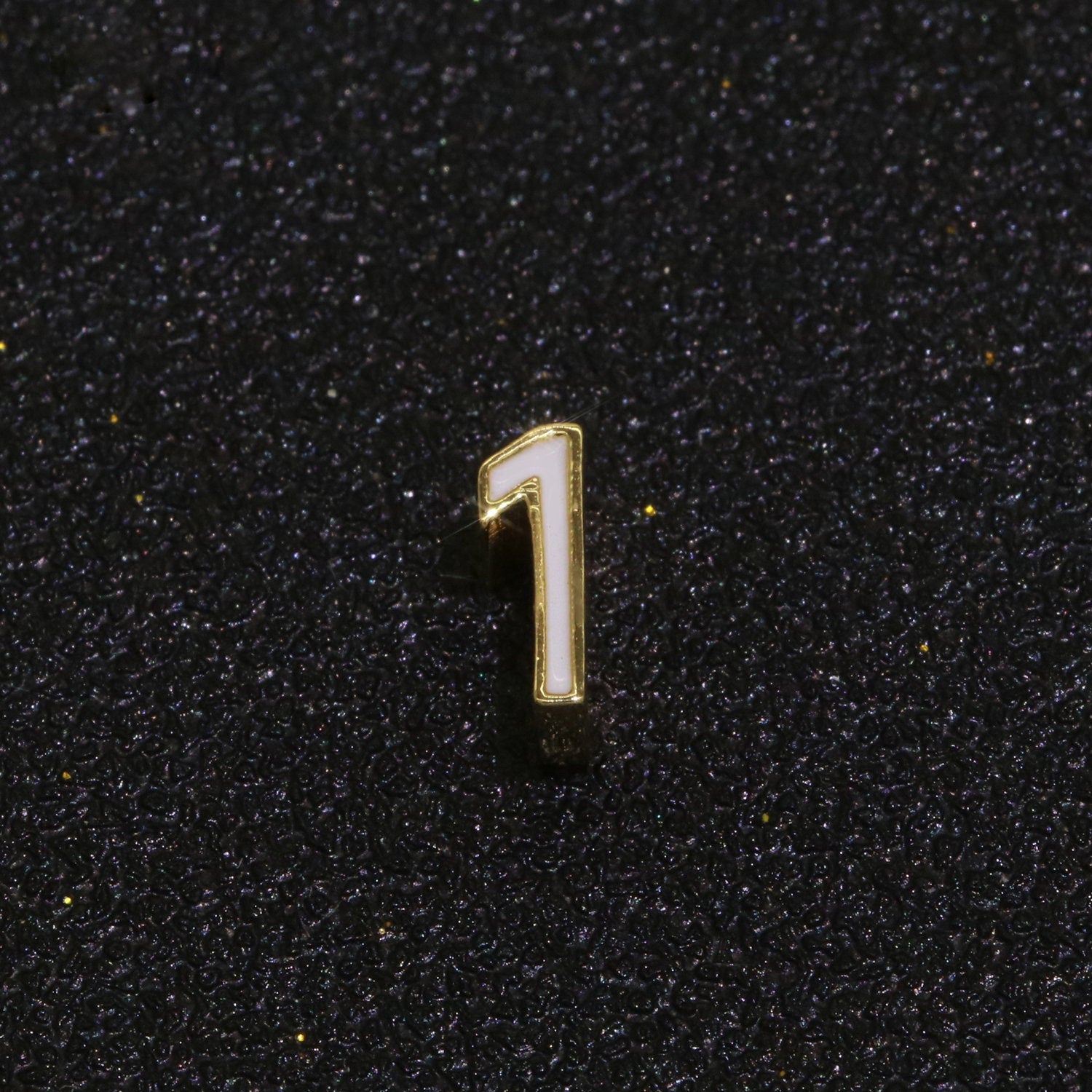 Gold Enamel Number Bead charm Personalized Beaded Colorful Bracelet Custom Year Age Beaded Bracelet for Jewelry Making Supply 8mm,10mm