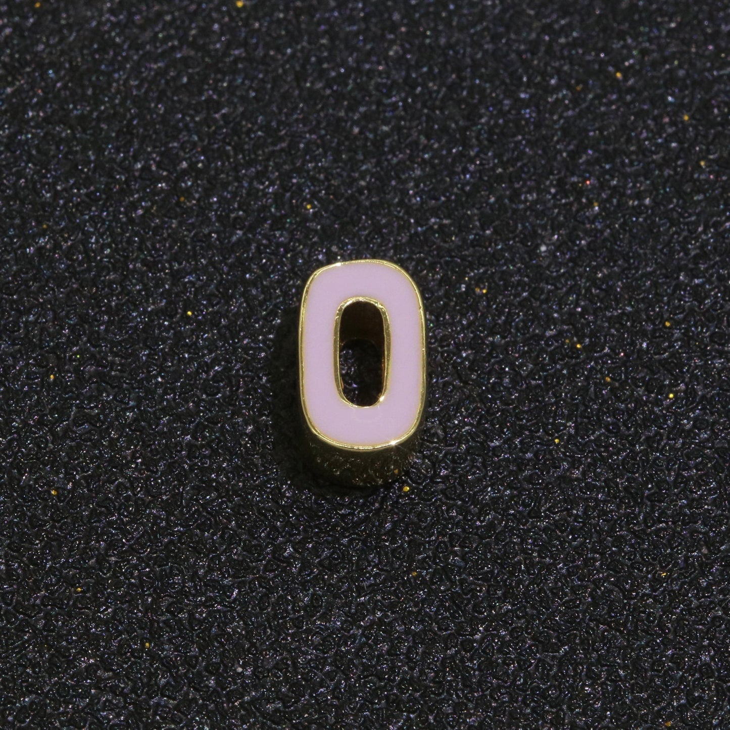 Gold Enamel Number Bead charm Personalized Beaded Colorful Bracelet Custom Year Age Beaded Bracelet for Jewelry Making Supply 8mm,10mm