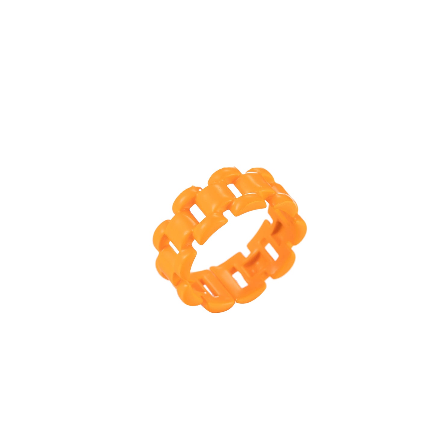 1x Chunky Y2K style retro ring Open Adjustable Colorful Watch Chain Link ring Summer Trend Rings Neon Enamel Chain for Fun Stackable Jewelry