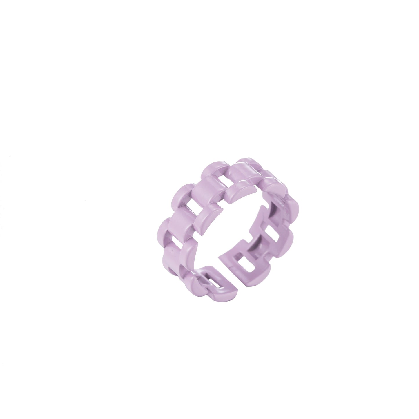 1x Chunky Y2K style retro ring Open Adjustable Colorful Watch Chain Link ring Summer Trend Rings Neon Enamel Chain for Fun Stackable Jewelry