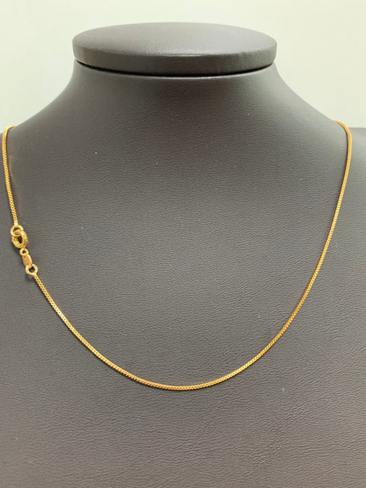 1pc 19.5'' ready to wear Gold Square Box Chain Necklace, Layering Dainty Box Chain For Jewelry Making with Pendant Charm ,282