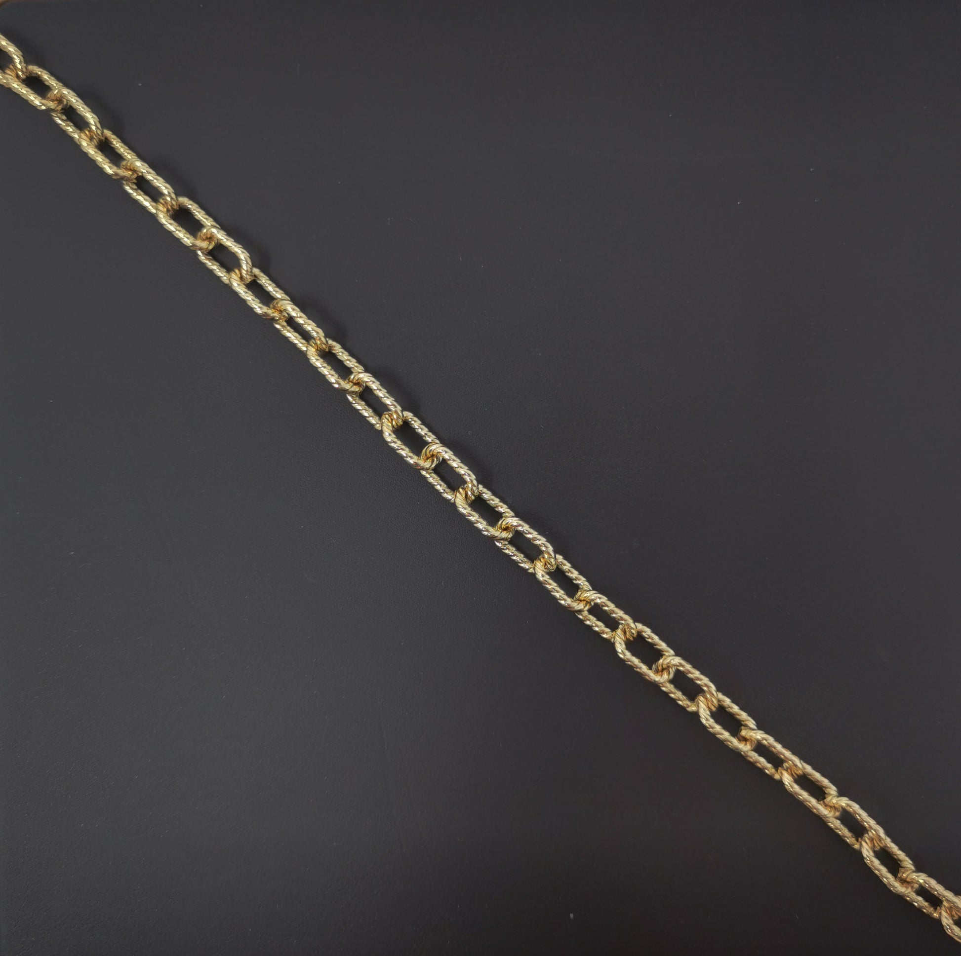 Gold Chunky Paper Clip Chain by Yard Large Twist Chain Wholesale bulk Chain Jewelry Making for Bold Statement Layer Necklace , 280