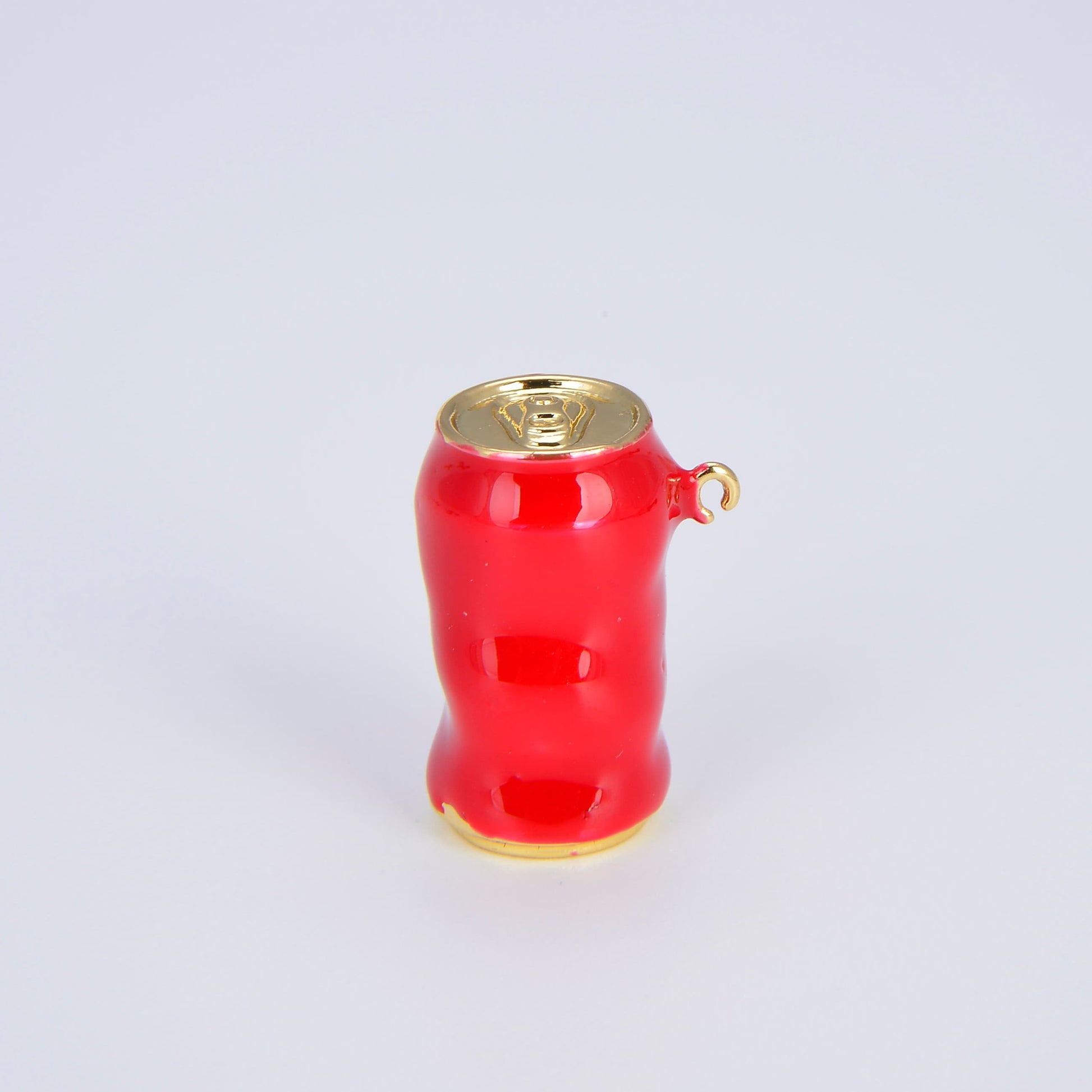 Dainty Enamel Soda Can Bead Spacer Red Blue Can Barrell Charm Bead for Bracelet Beaded Component