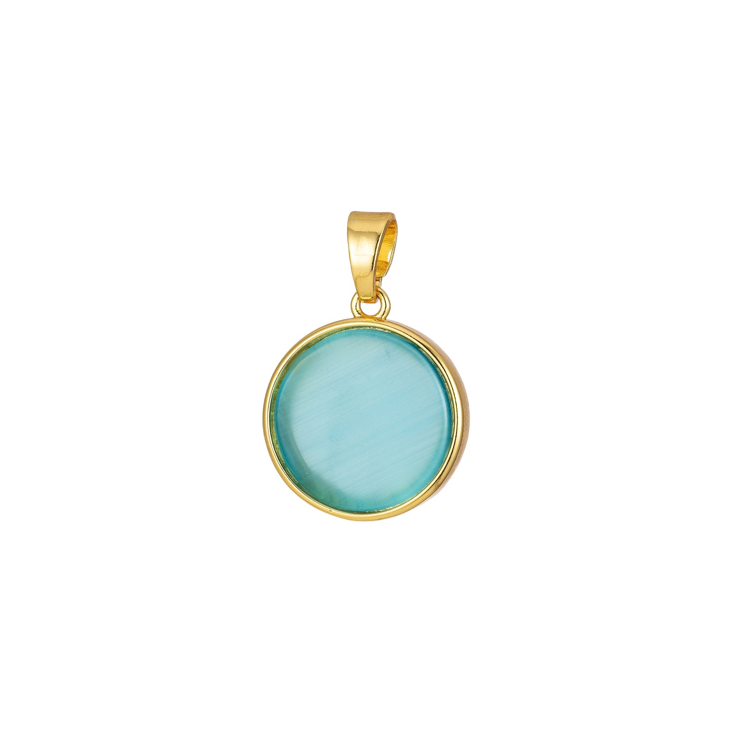 1pc Goemetric Pendant Round Dainty Charm for Necklace Bracelet Findings for Jewelry Making Black Blue Green Pink White Coin