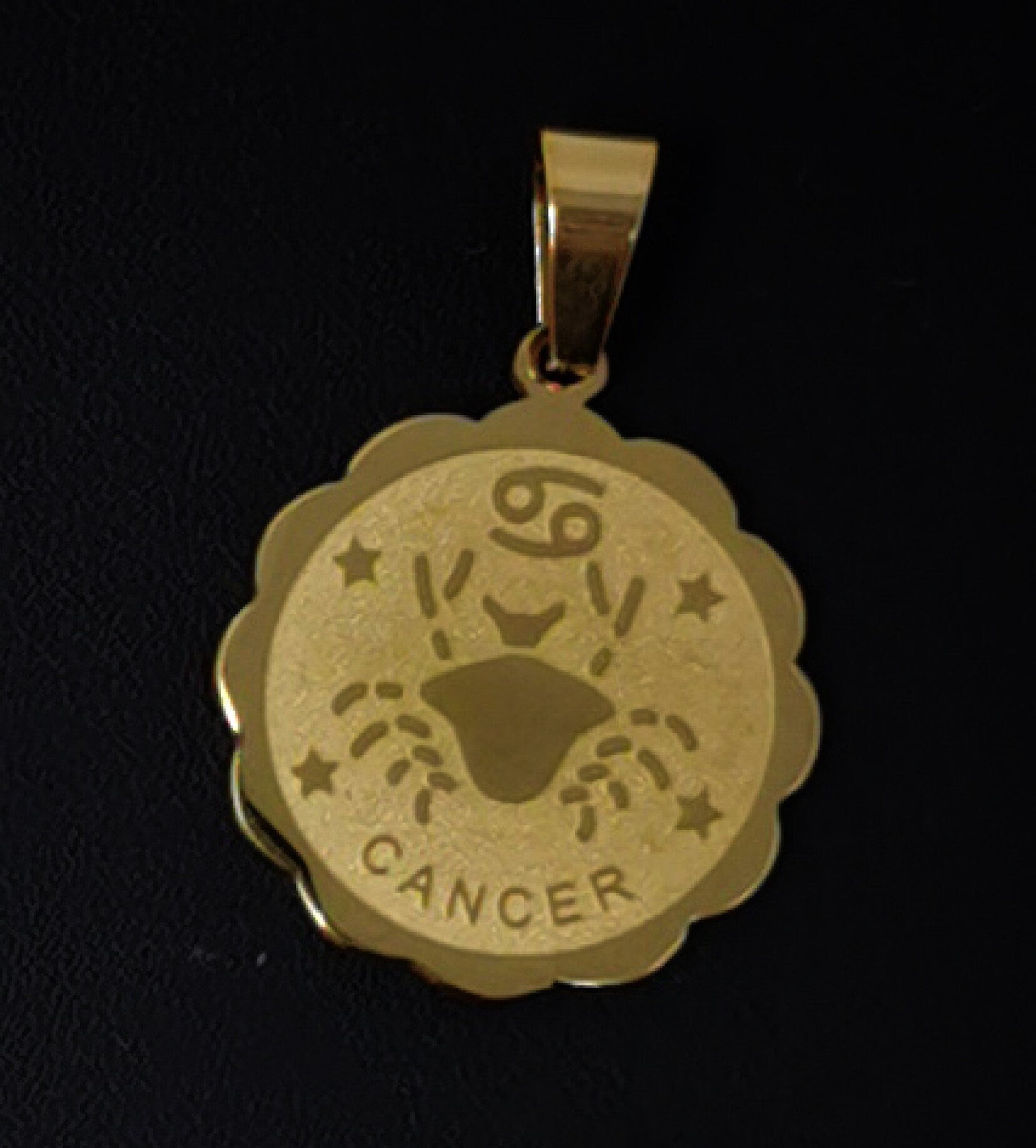 1x Zodiac Charm • Gold Stainless Steel • Astrology Zodiac Symbol Charms • Simple • 22mm diameter Round Coin Pendant for Horoscope Necklace,