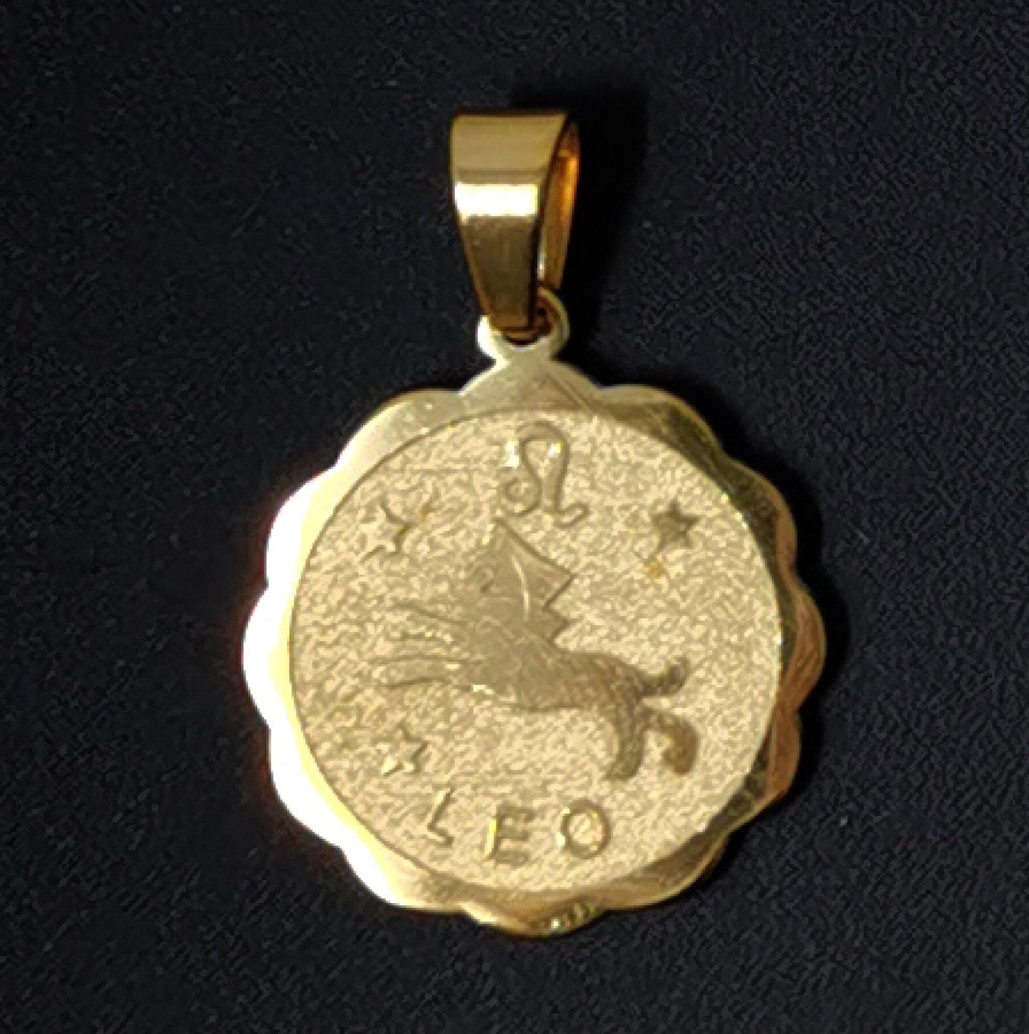 1x Zodiac Charm • Gold Stainless Steel • Astrology Zodiac Symbol Charms • Simple • 22mm diameter Round Coin Pendant for Horoscope Necklace,