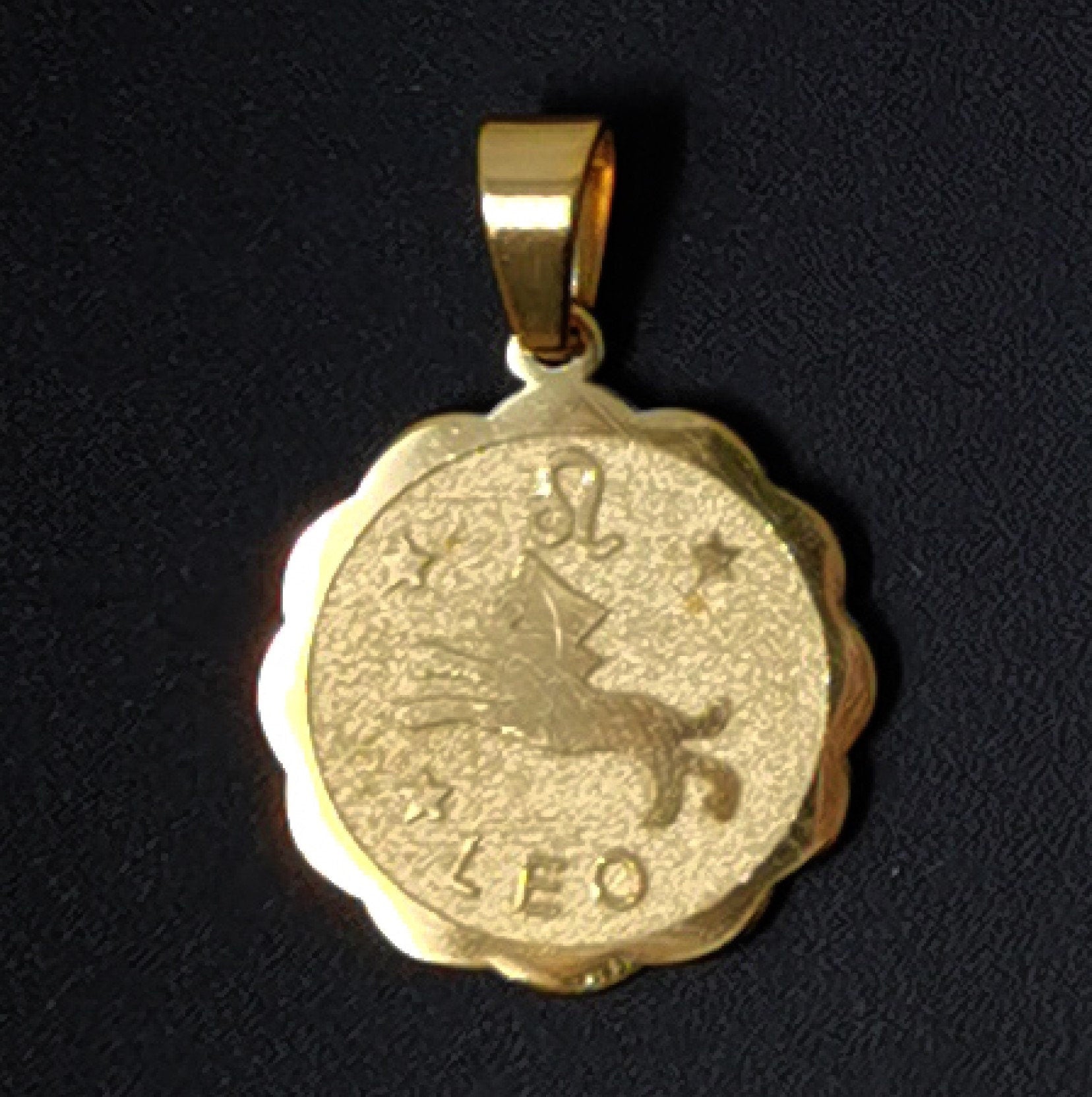 1x Zodiac Charm • Gold Stainless Steel • Astrology Zodiac Symbol Charms • Simple • 22mm diameter Round Coin Pendant for Horoscope Necklace,